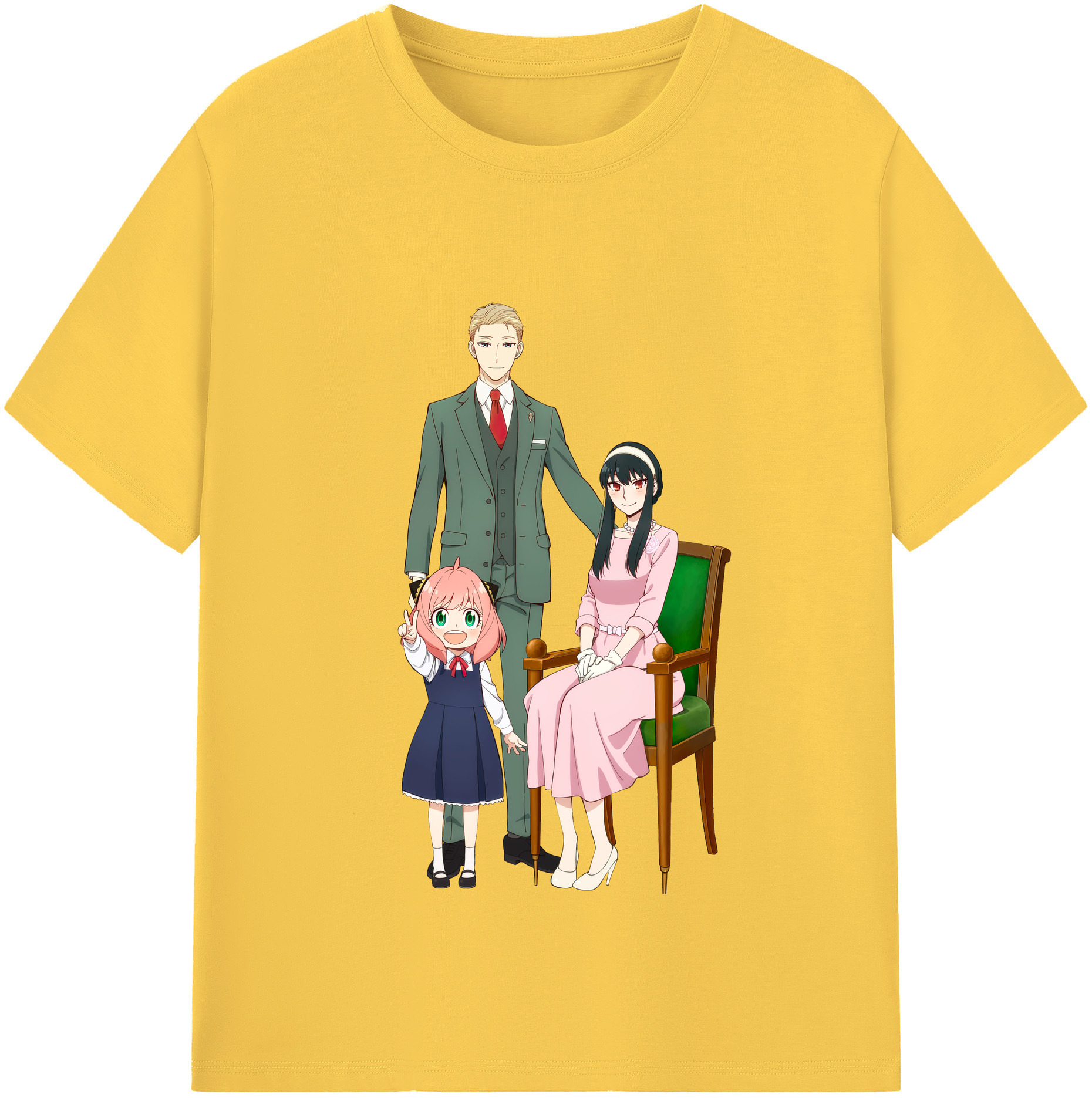 （画像用） SPY×FAMILY间谍家家酒 綿100％半袖Tシャツ（フロントプリント）