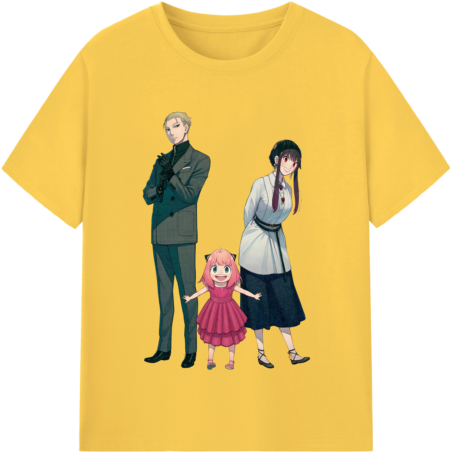 （画像用） SPY×FAMILY间谍家家酒 綿100％半袖Tシャツ（フロントプリント）