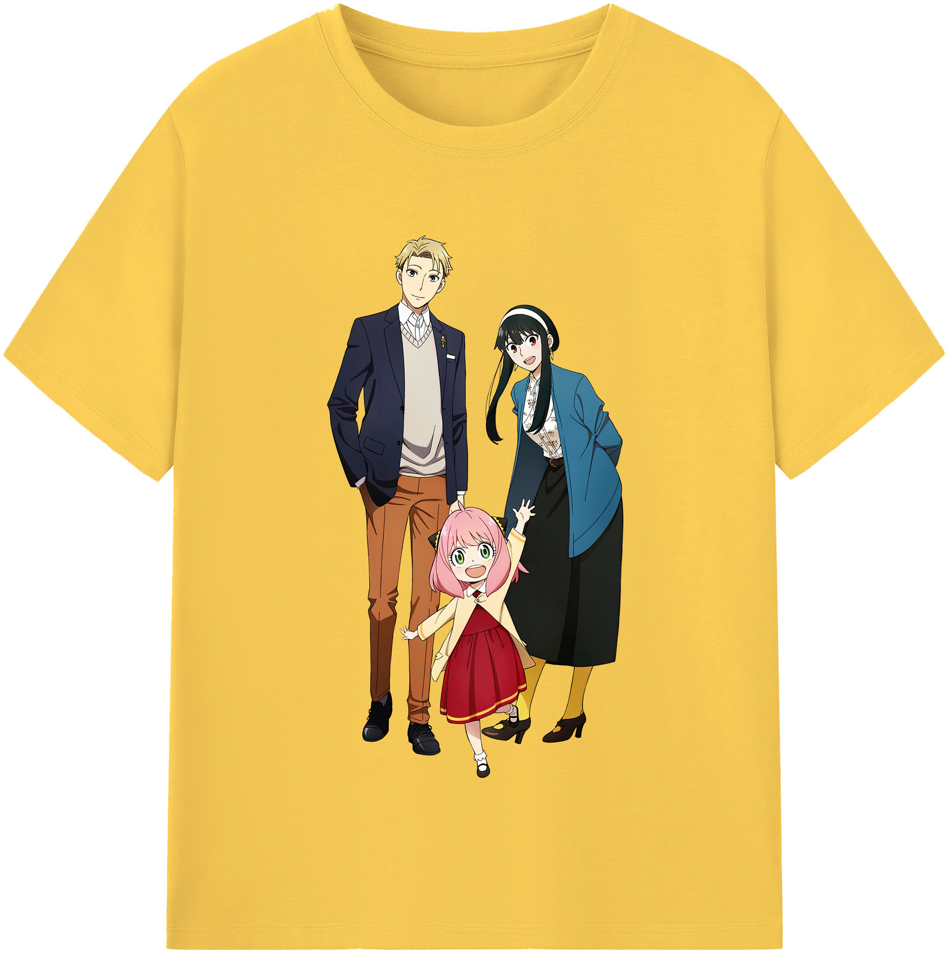 （画像用） SPY×FAMILY间谍家家酒 綿100％半袖Tシャツ（フロントプリント）