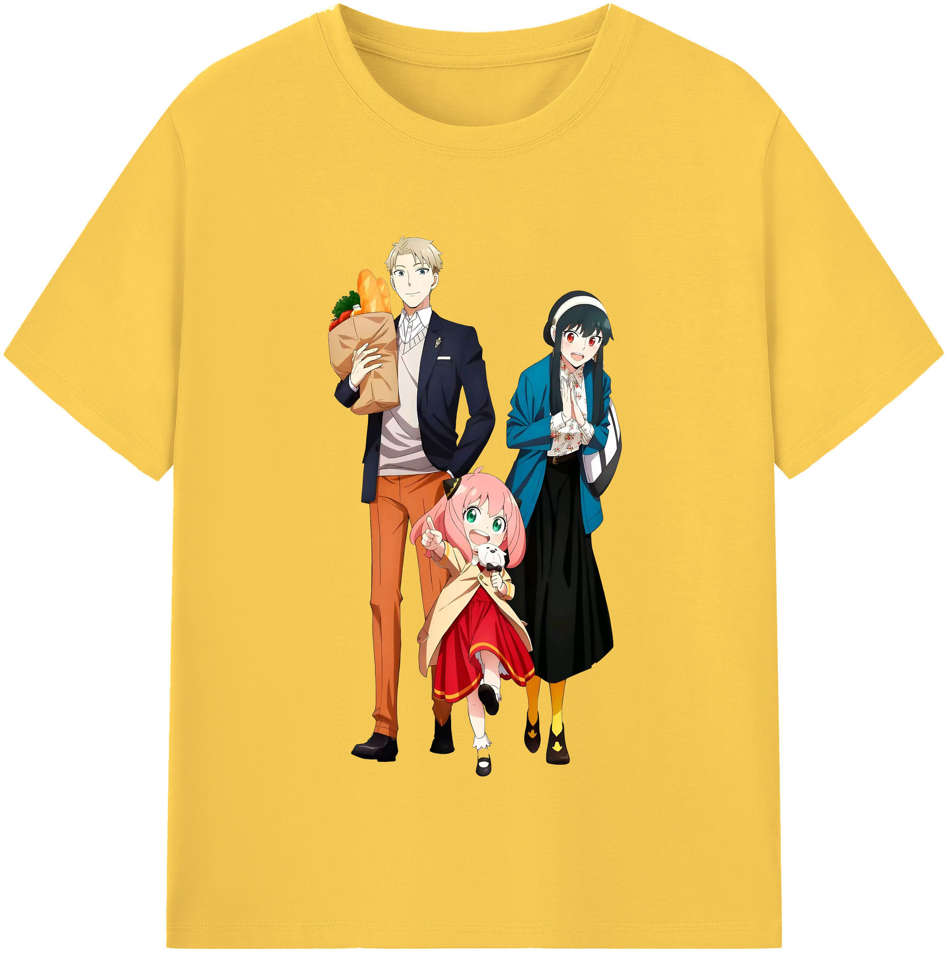 （画像用） SPY×FAMILY间谍家家酒 綿100％半袖Tシャツ（フロントプリント）