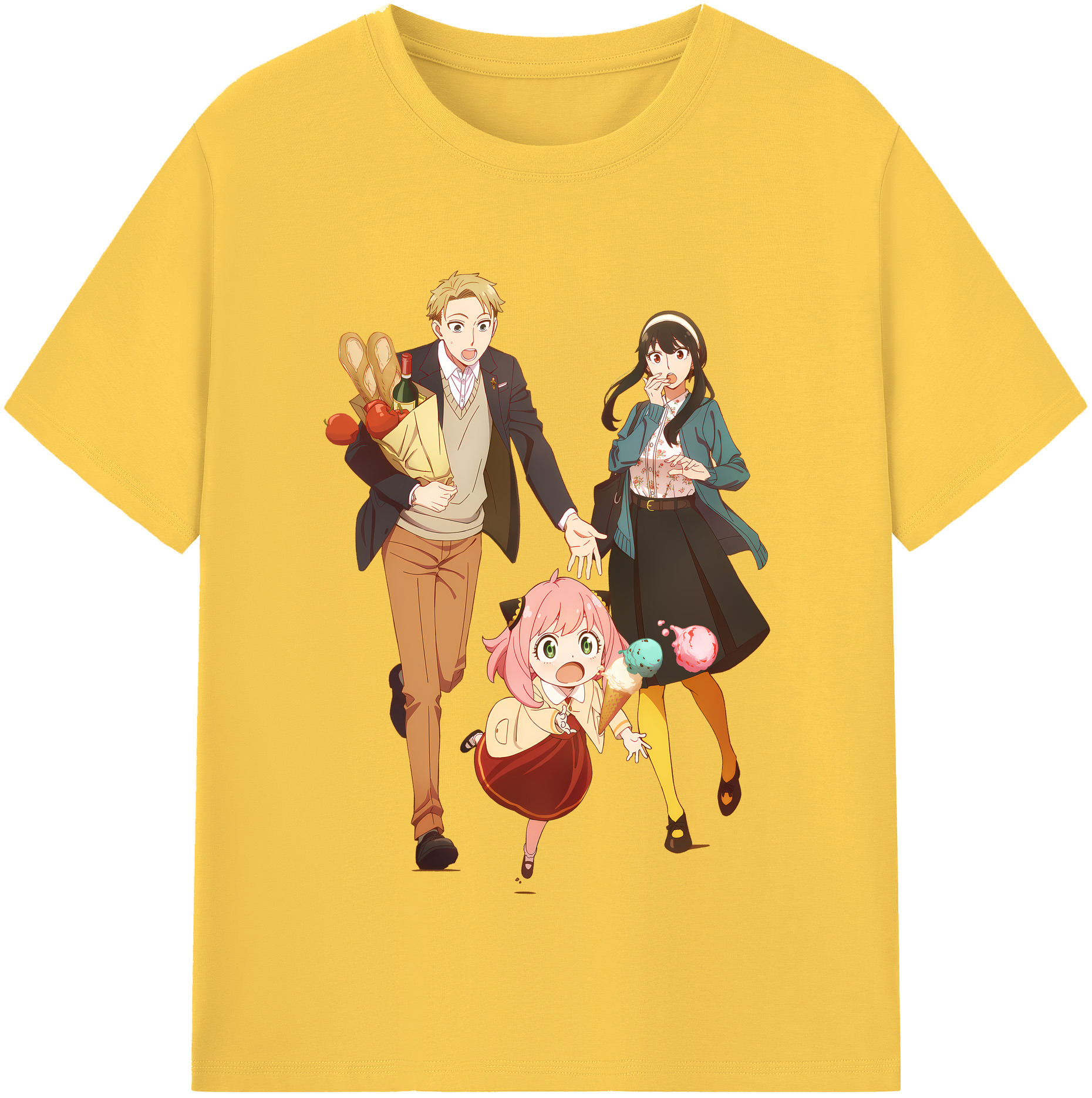 （画像用） SPY×FAMILY间谍家家酒 綿100％半袖Tシャツ（フロントプリント）