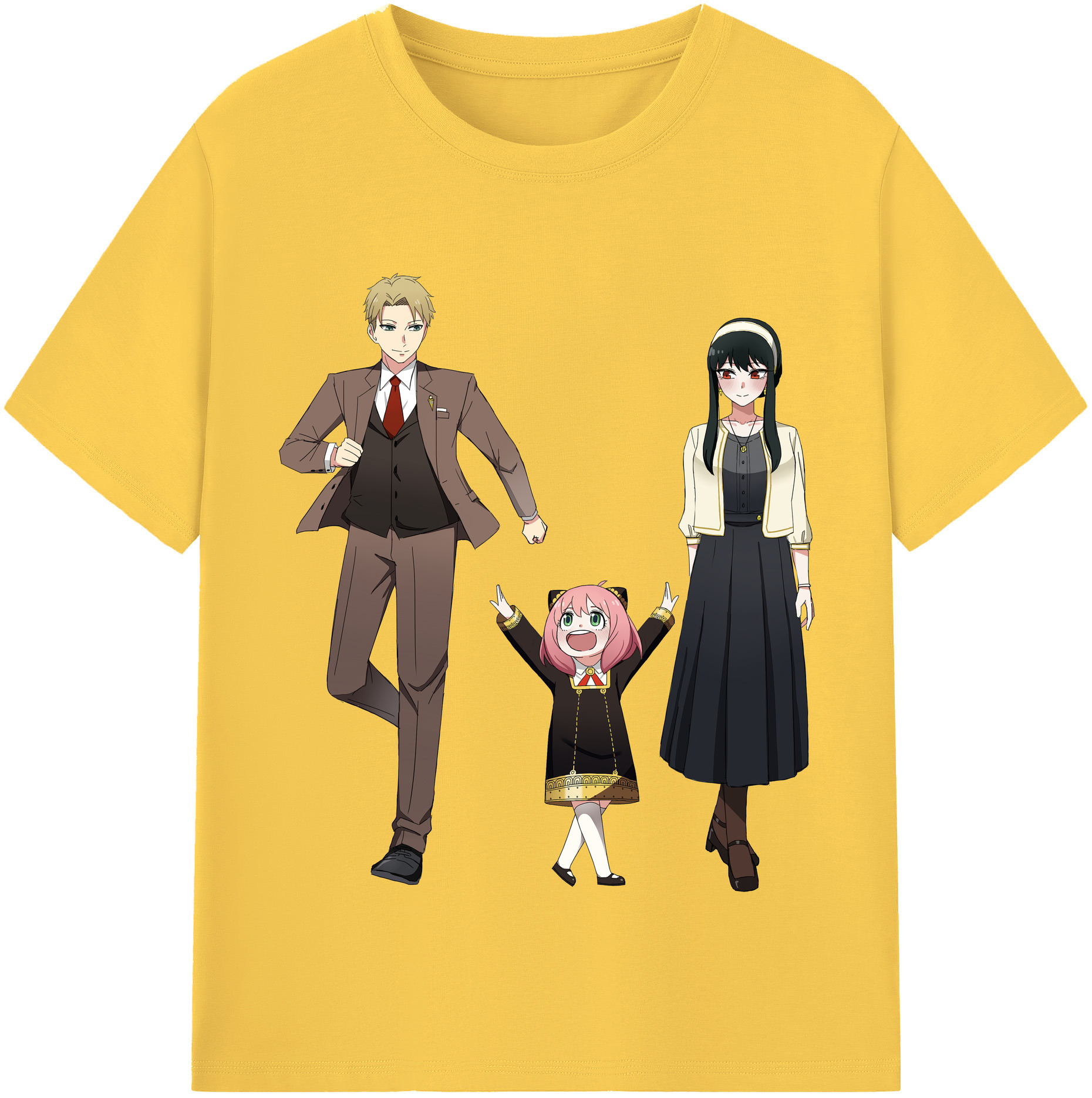 （画像用） SPY×FAMILY间谍家家酒 綿100％半袖Tシャツ（フロントプリント）