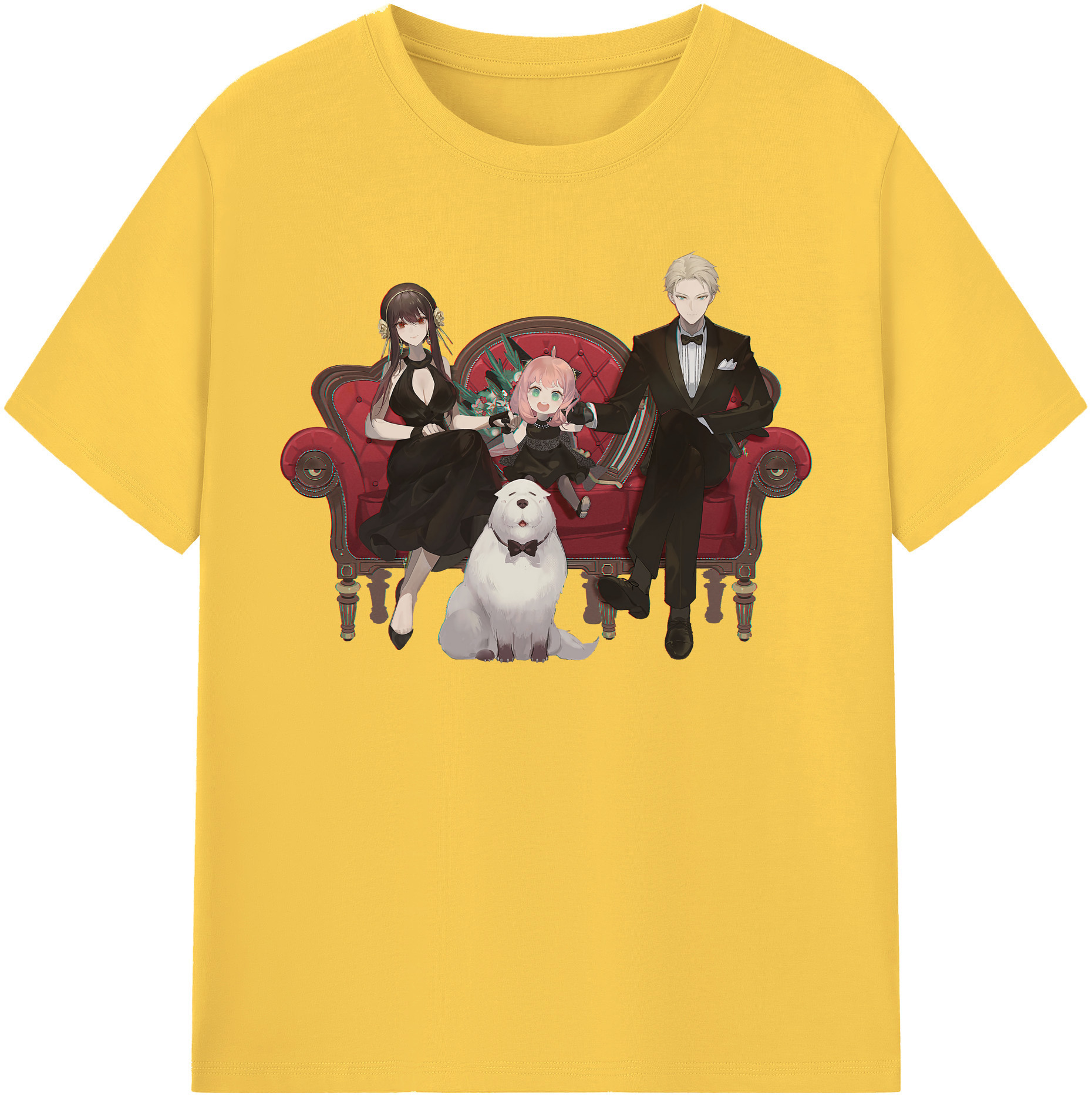 （画像用） SPY×FAMILY间谍家家酒 綿100％半袖Tシャツ（フロントプリント）