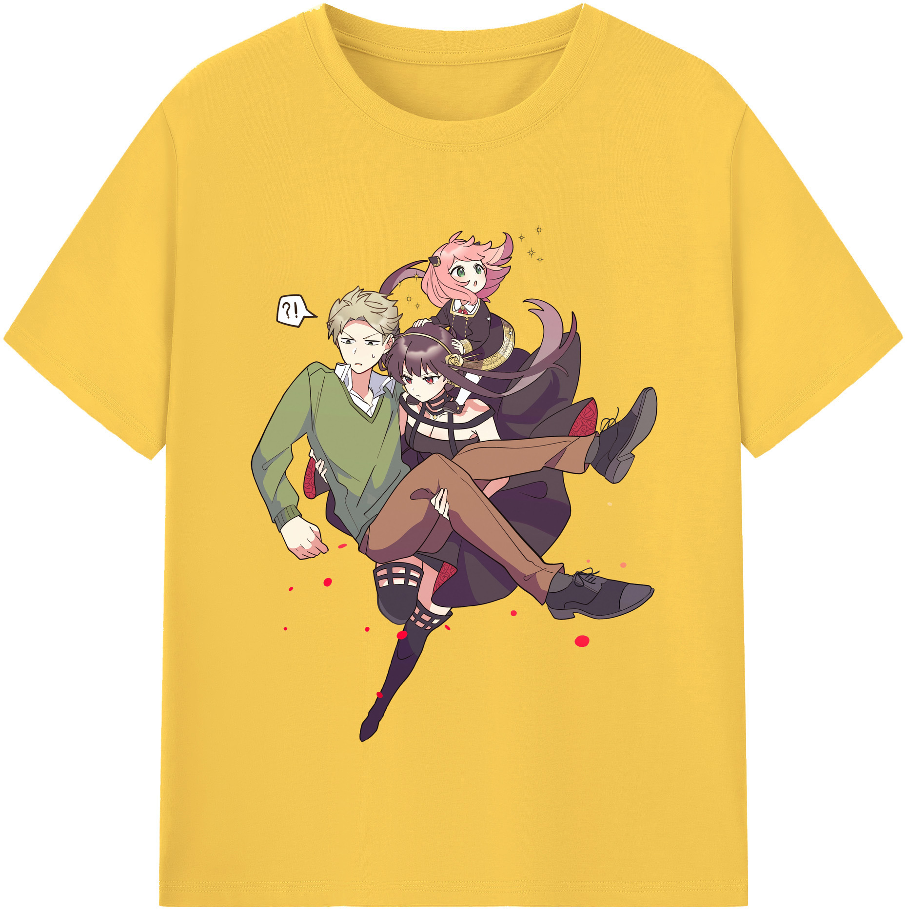 （画像用） SPY×FAMILY间谍家家酒 綿100％半袖Tシャツ（フロントプリント）