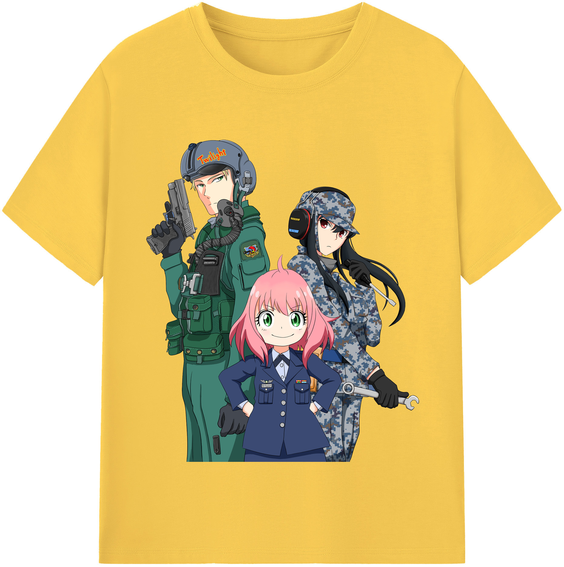 （画像用） SPY×FAMILY间谍家家酒 綿100％半袖Tシャツ（フロントプリント）