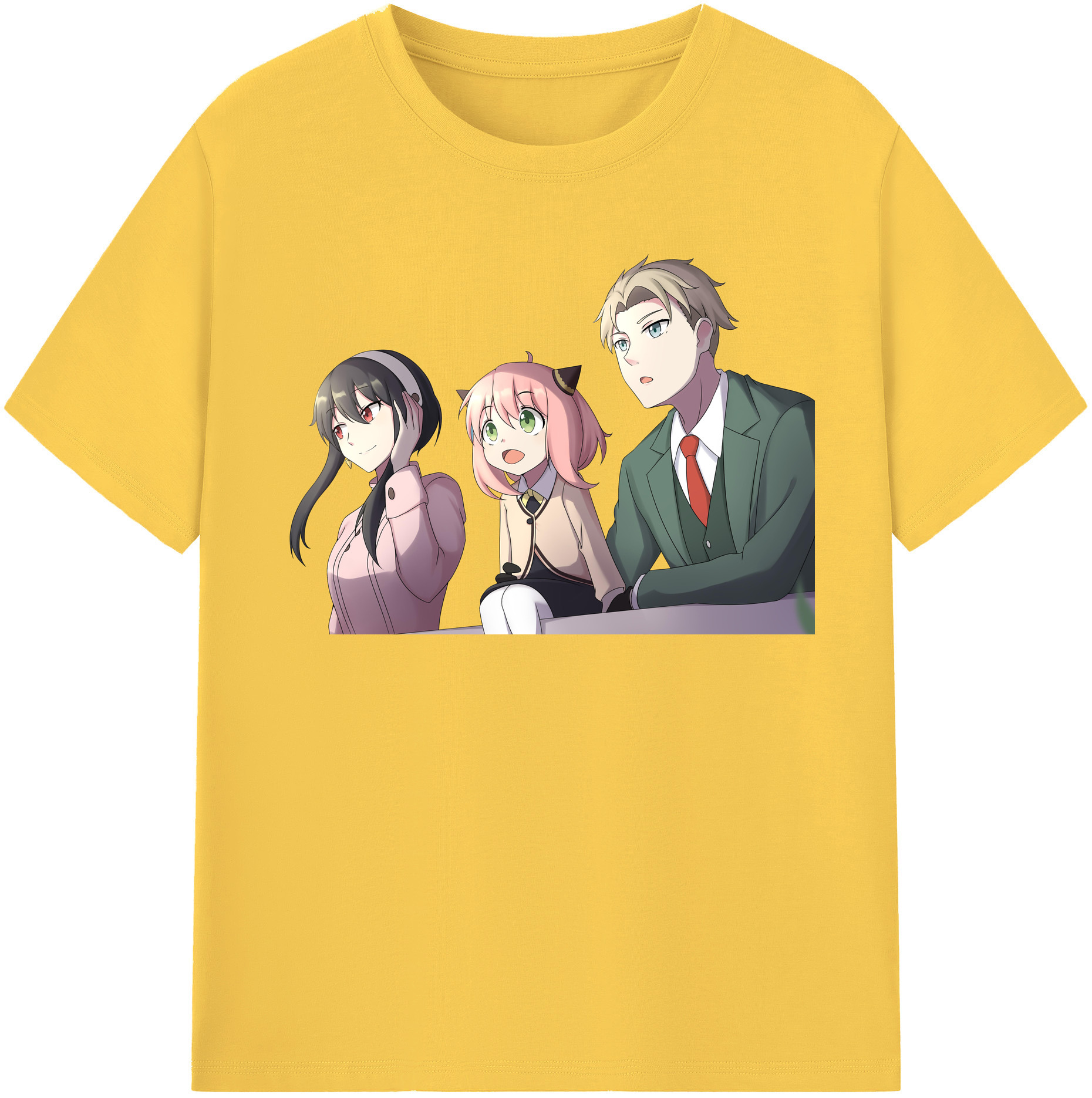（画像用） SPY×FAMILY间谍家家酒 綿100％半袖Tシャツ（フロントプリント）
