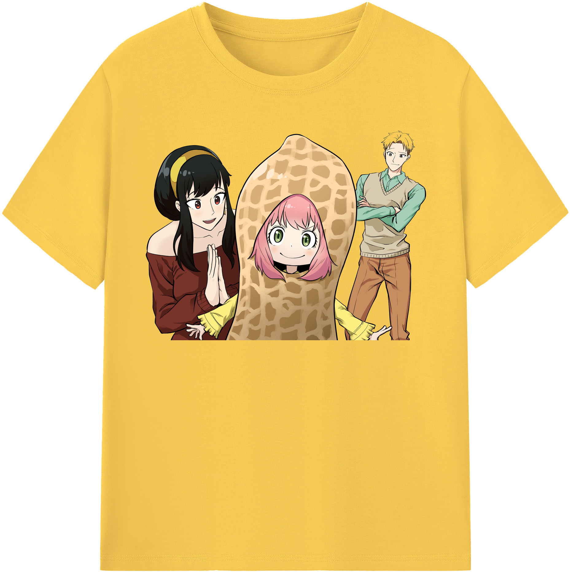 （画像用） SPY×FAMILY间谍家家酒 綿100％半袖Tシャツ（フロントプリント）