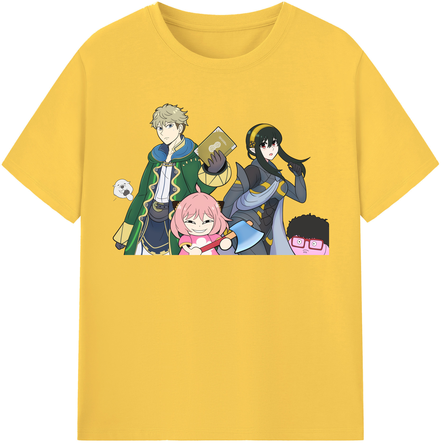 （画像用） SPY×FAMILY间谍家家酒 綿100％半袖Tシャツ（フロントプリント）