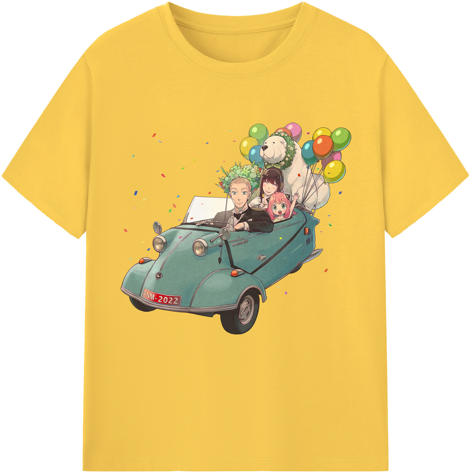 （画像用） SPY×FAMILY间谍家家酒 綿100％半袖Tシャツ（フロントプリント）