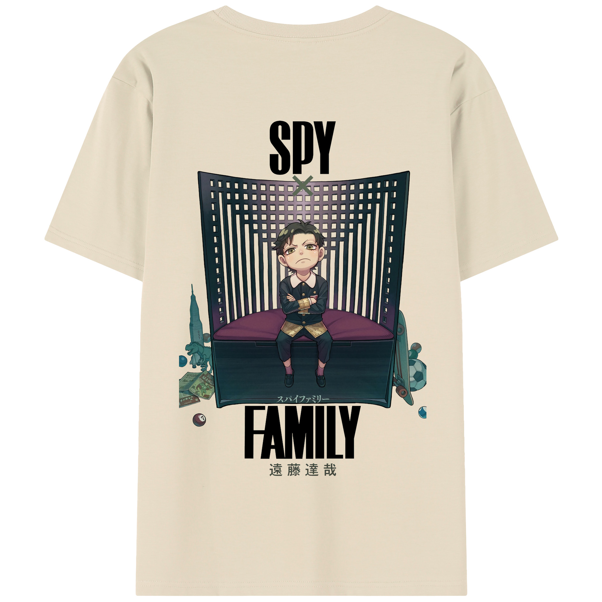 （画像用） SPY×FAMILY间谍家家酒 綿100％半袖Tシャツ（背面プリント）