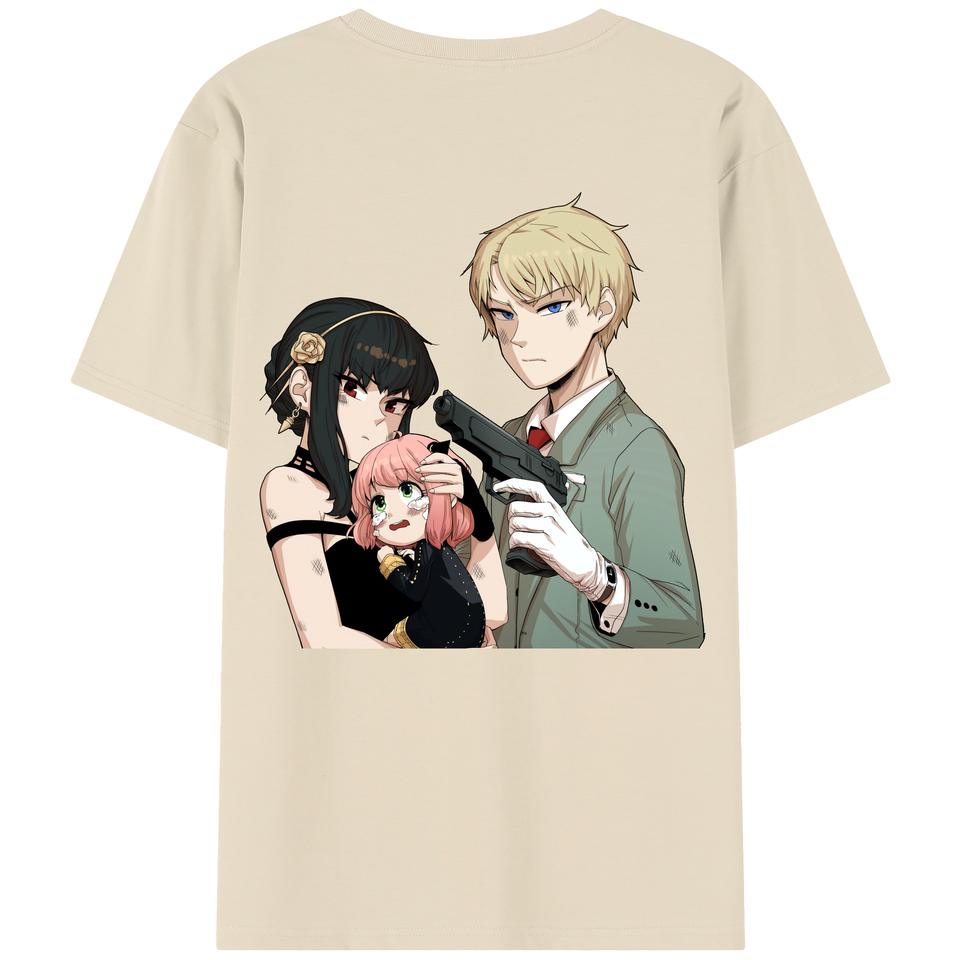 （画像用） SPY×FAMILY间谍家家酒 綿100％半袖Tシャツ（背面プリント）
