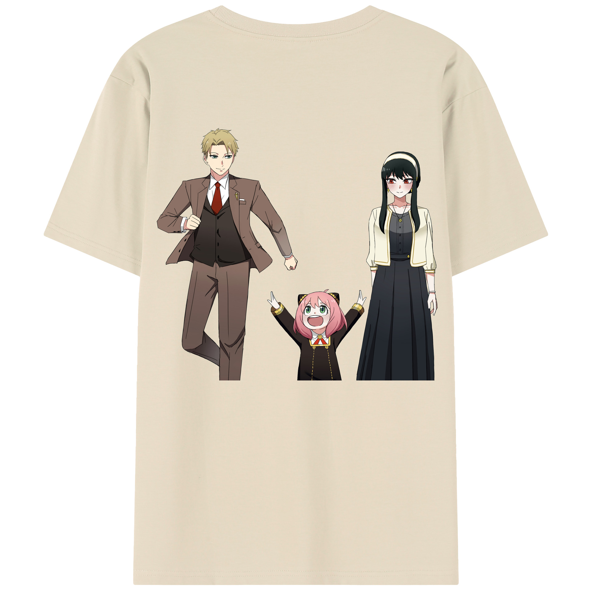 （画像用） SPY×FAMILY间谍家家酒 綿100％半袖Tシャツ（背面プリント）