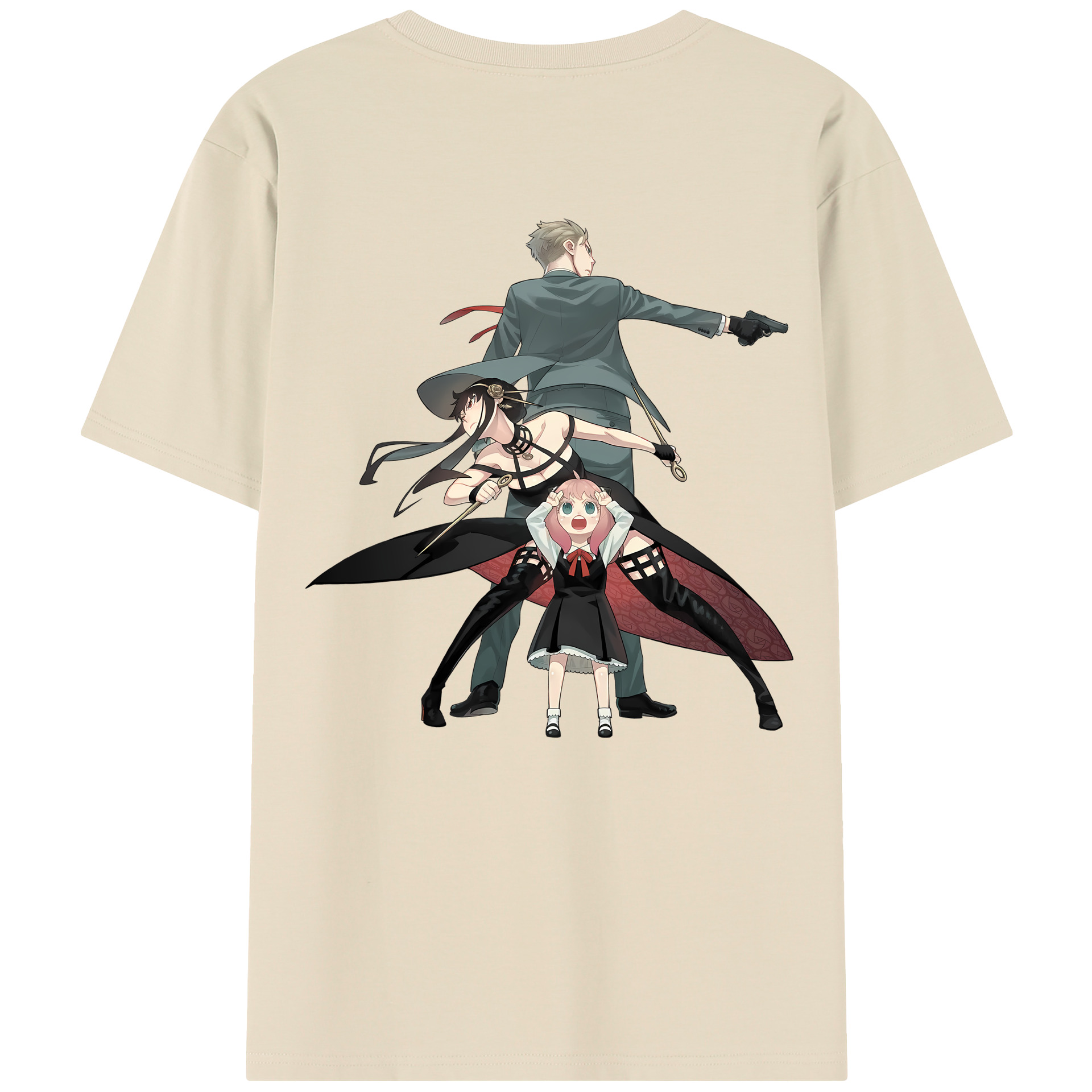 （画像用） SPY×FAMILY间谍家家酒 綿100％半袖Tシャツ（背面プリント）