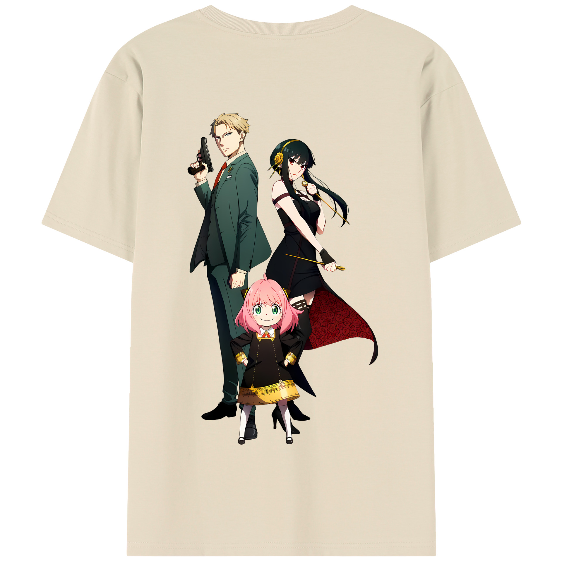 （画像用） SPY×FAMILY间谍家家酒 綿100％半袖Tシャツ（背面プリント）