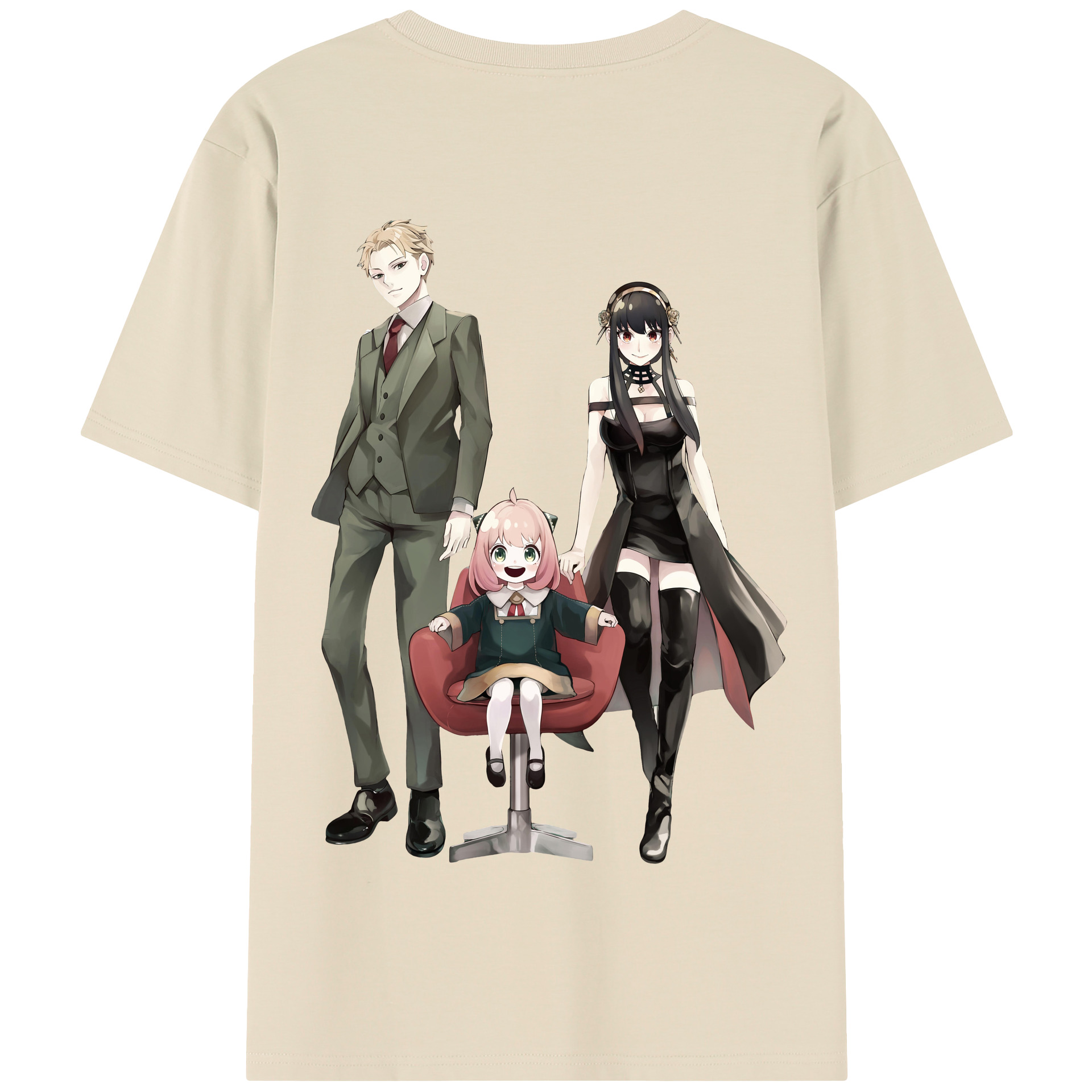 （画像用） SPY×FAMILY间谍家家酒 綿100％半袖Tシャツ（背面プリント）