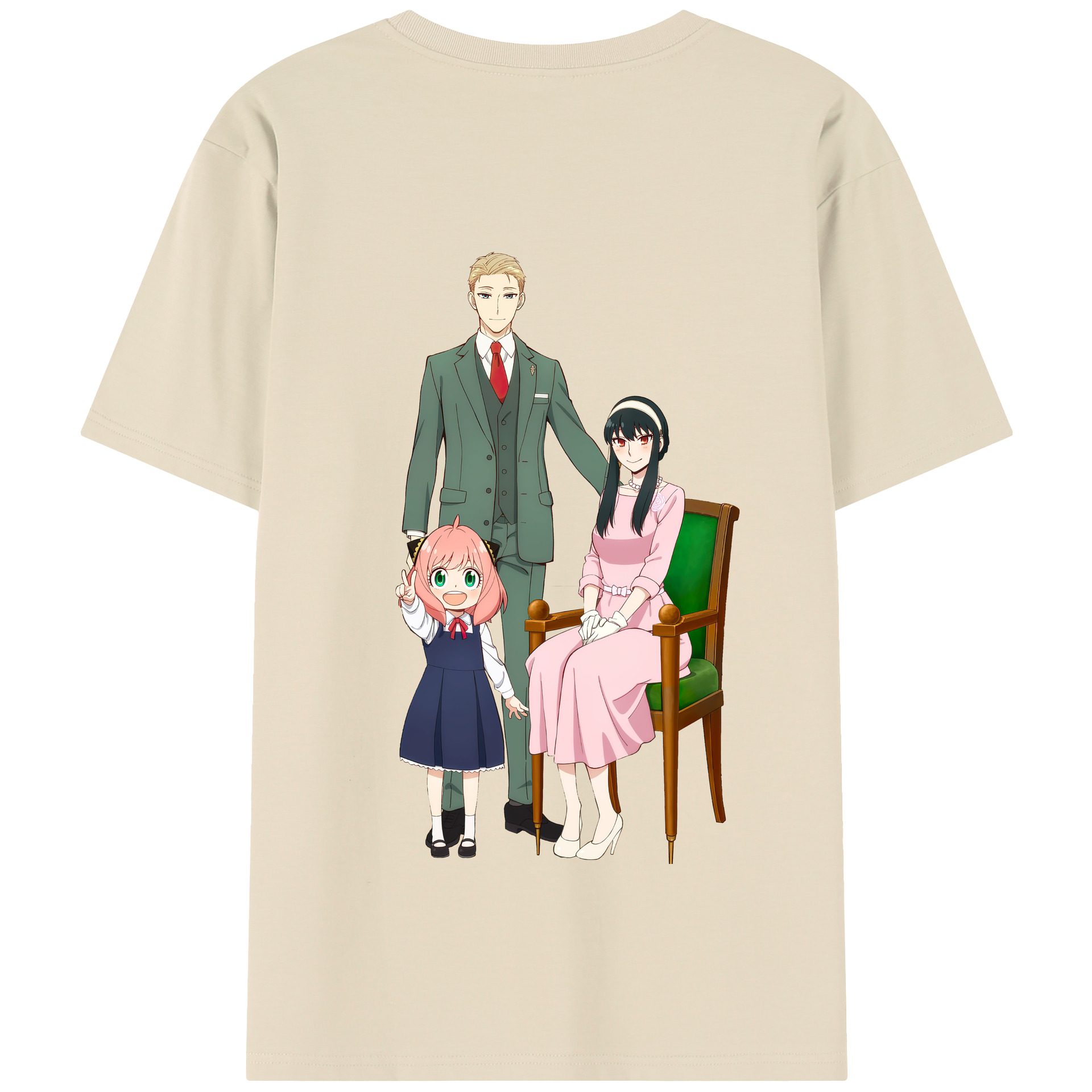（画像用） SPY×FAMILY间谍家家酒 綿100％半袖Tシャツ（背面プリント）