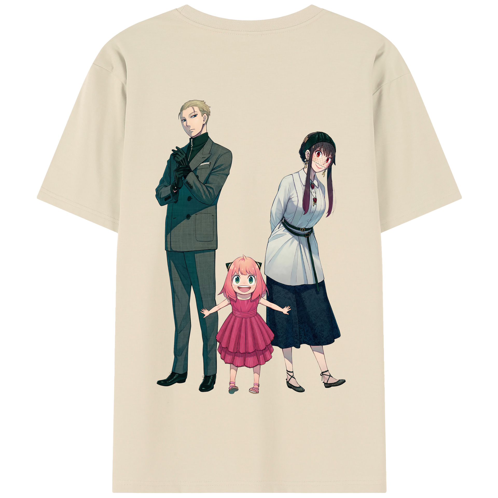 （画像用） SPY×FAMILY间谍家家酒 綿100％半袖Tシャツ（背面プリント）