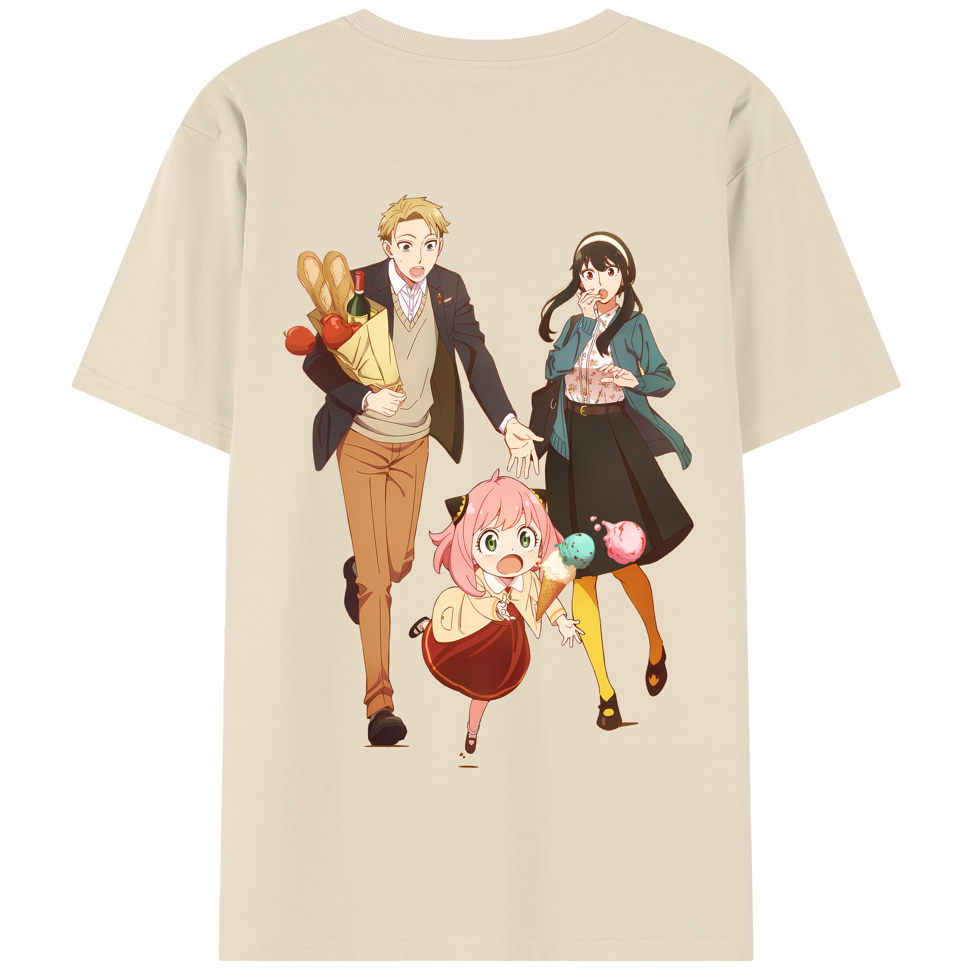 （画像用） SPY×FAMILY间谍家家酒 綿100％半袖Tシャツ（背面プリント）