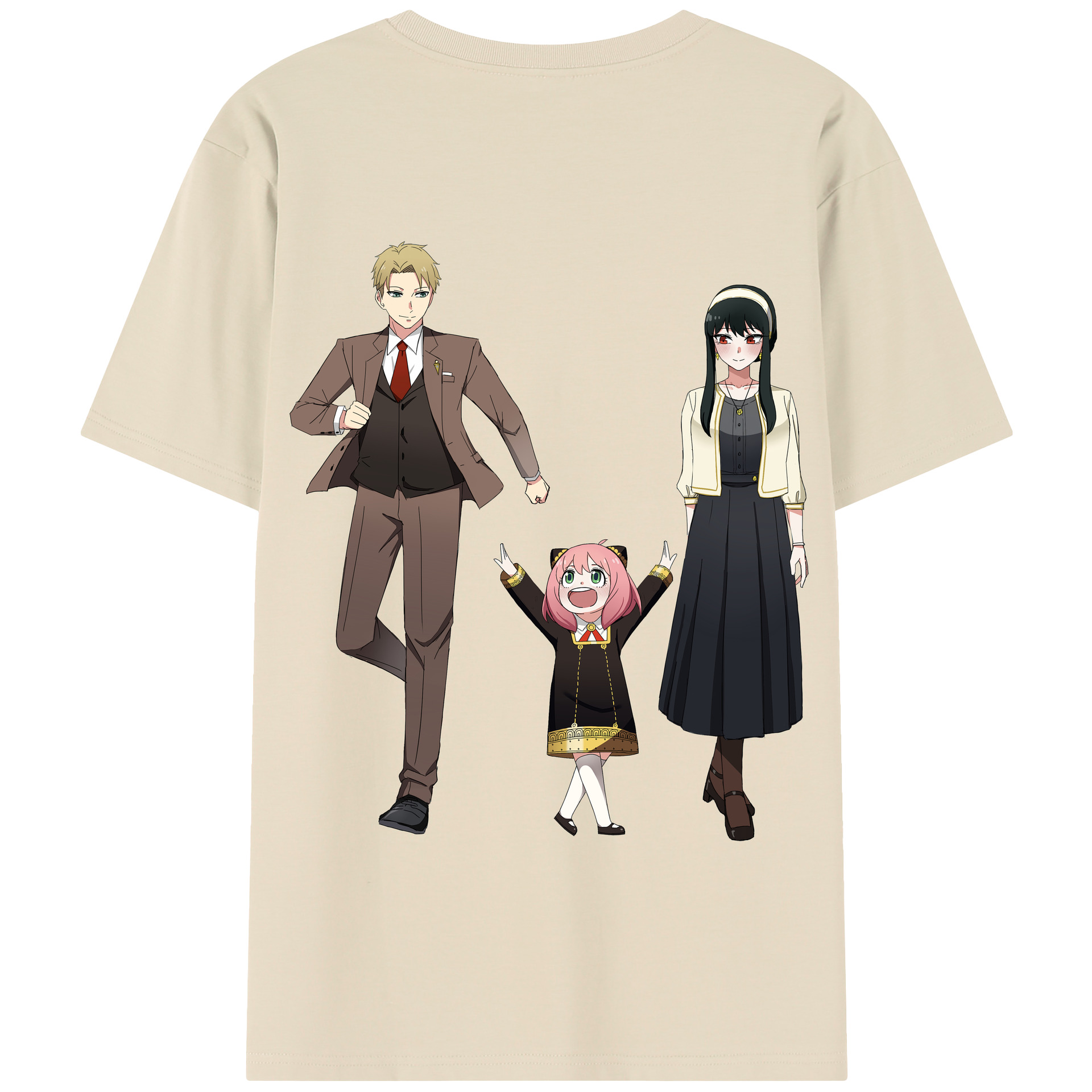 （画像用） SPY×FAMILY间谍家家酒 綿100％半袖Tシャツ（背面プリント）