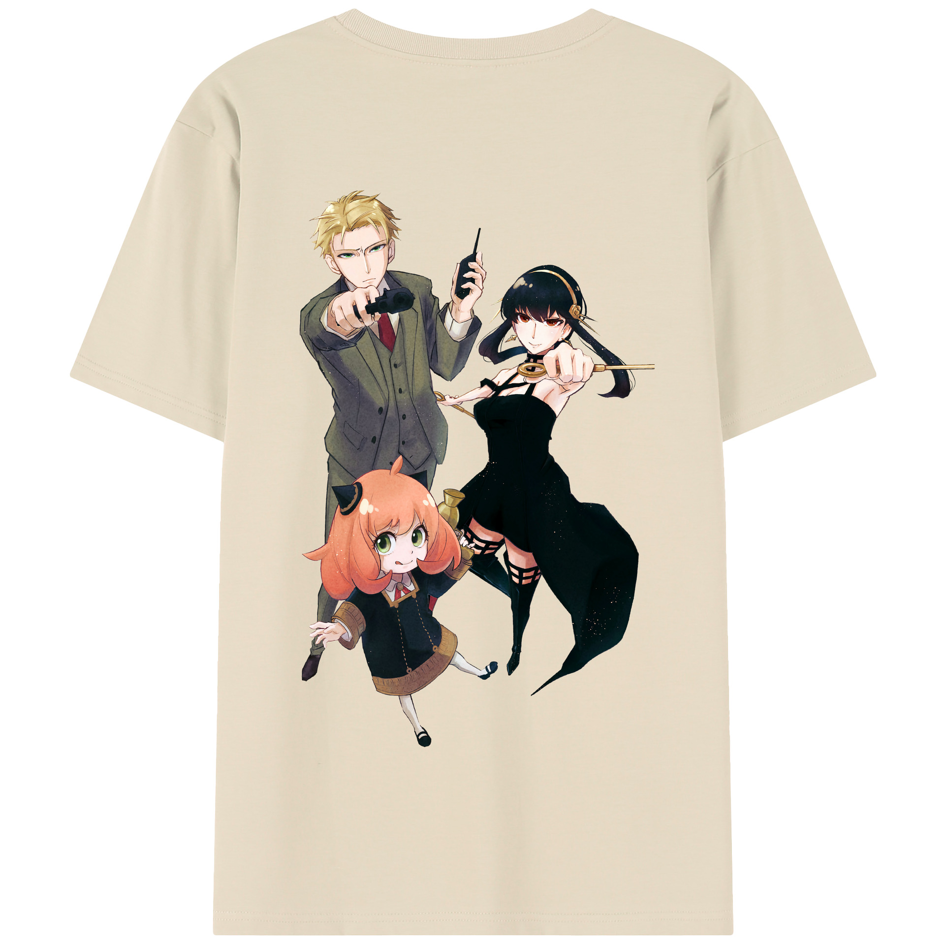 （画像用） SPY×FAMILY间谍家家酒 綿100％半袖Tシャツ（背面プリント）