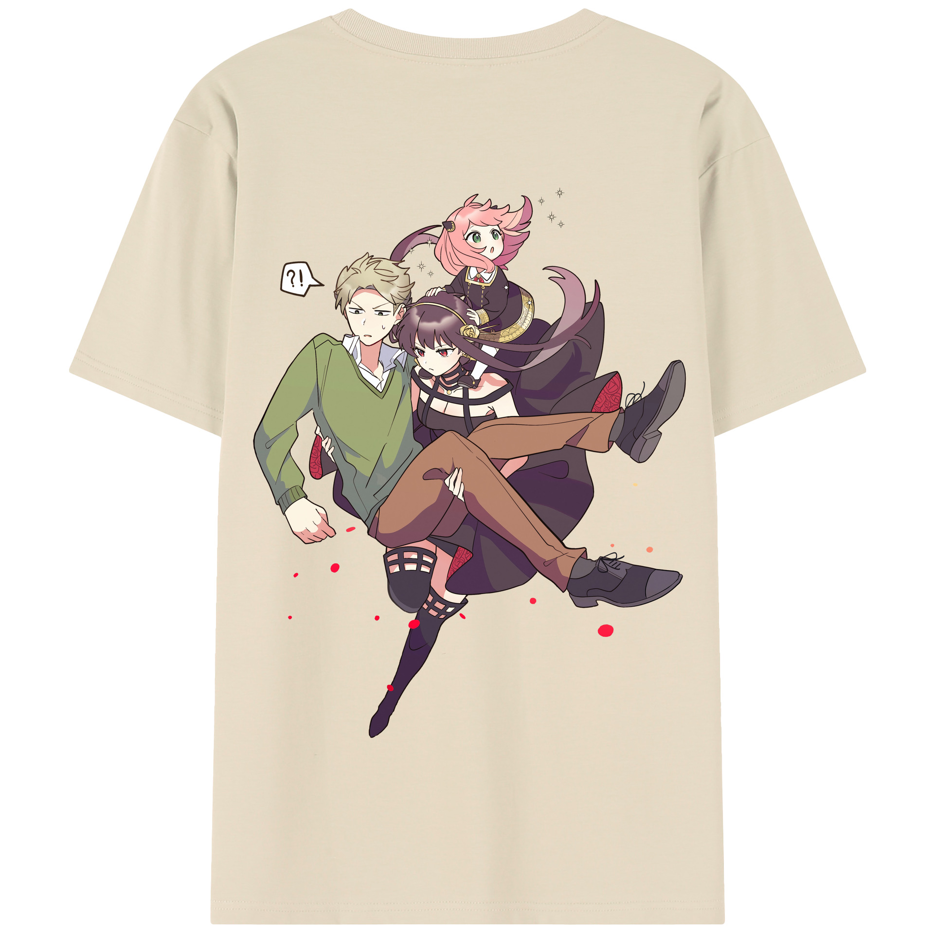 （画像用） SPY×FAMILY间谍家家酒 綿100％半袖Tシャツ（背面プリント）