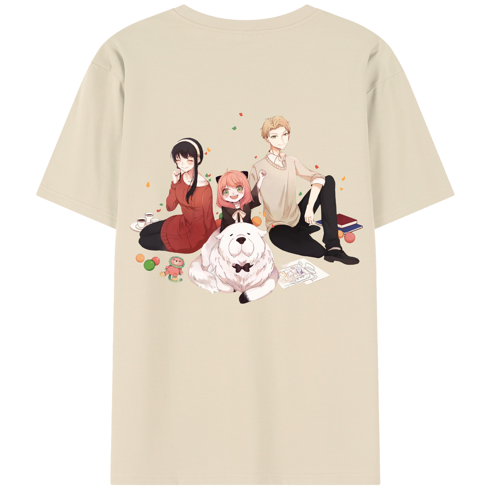（画像用） SPY×FAMILY间谍家家酒 綿100％半袖Tシャツ（背面プリント）