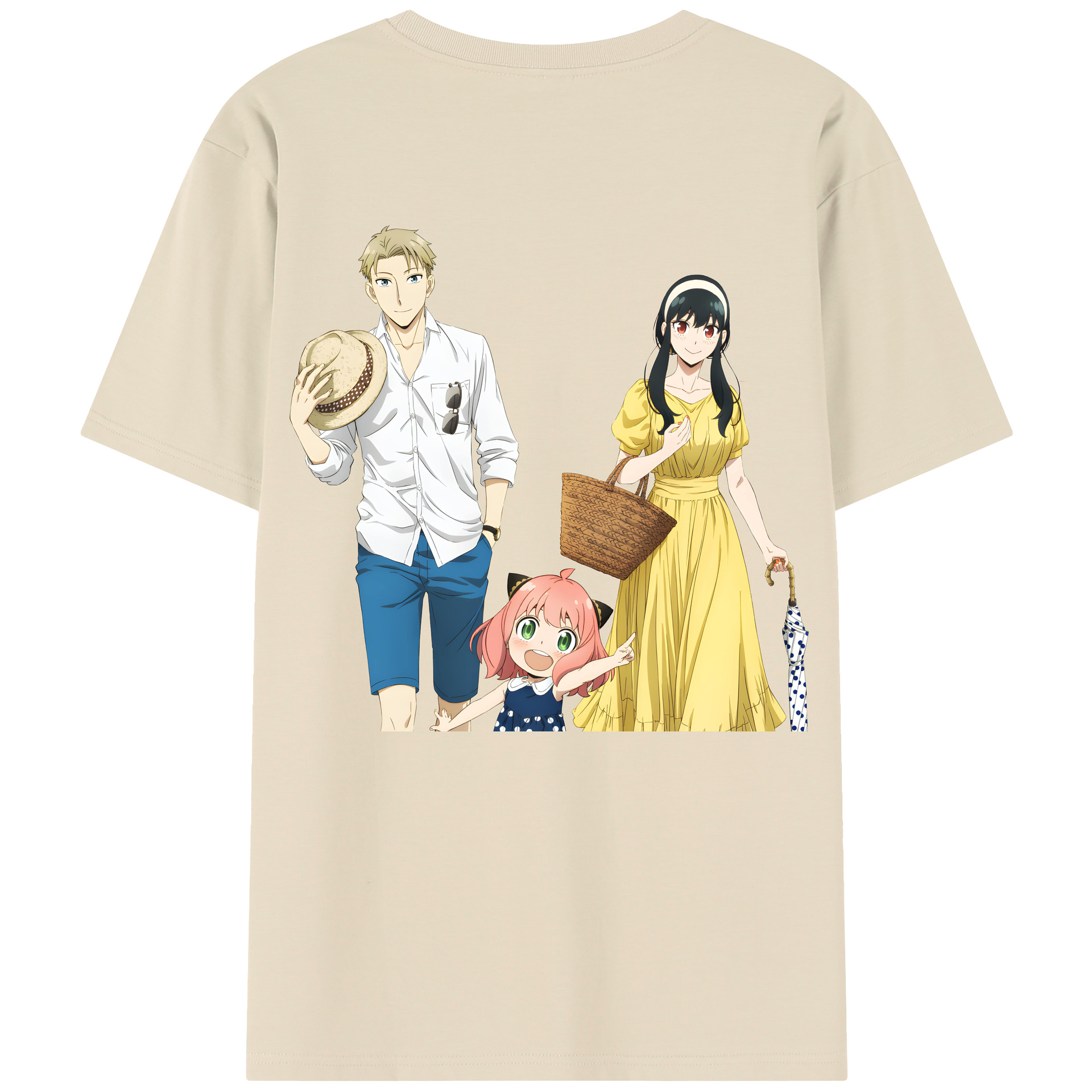 （画像用） SPY×FAMILY间谍家家酒 綿100％半袖Tシャツ（背面プリント）