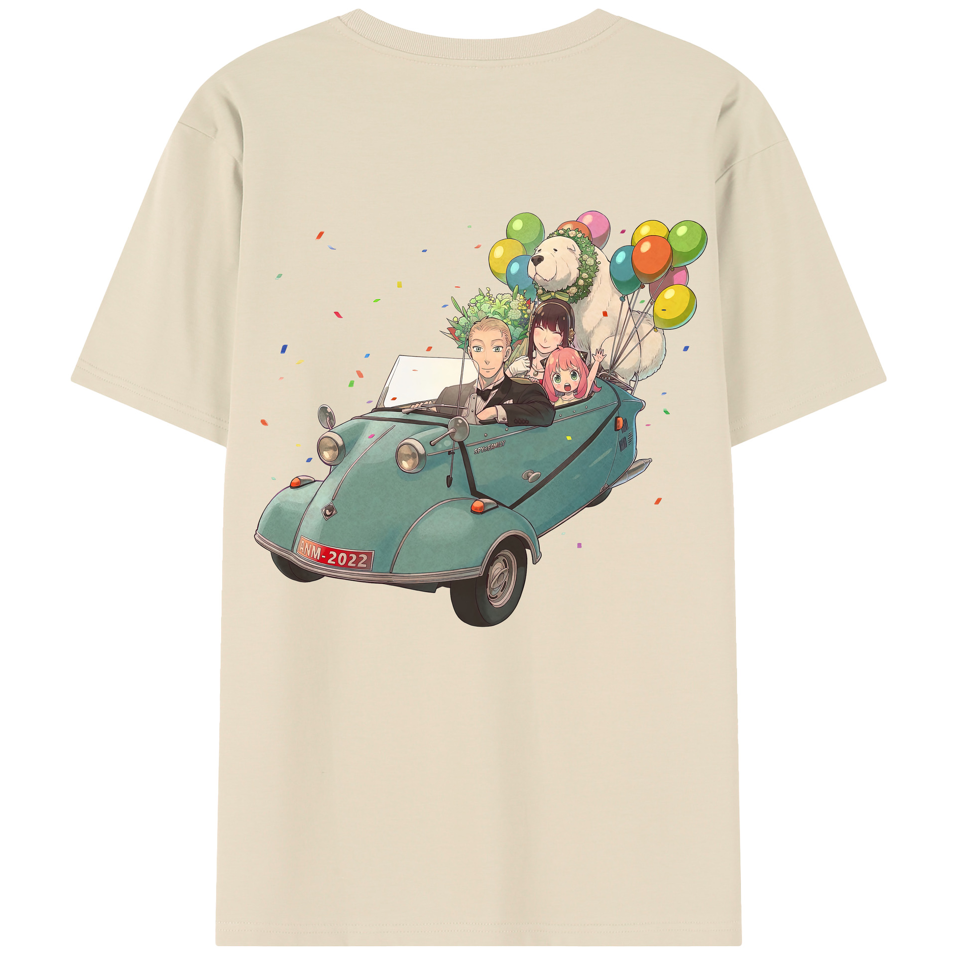 （画像用） SPY×FAMILY间谍家家酒 綿100％半袖Tシャツ（背面プリント）