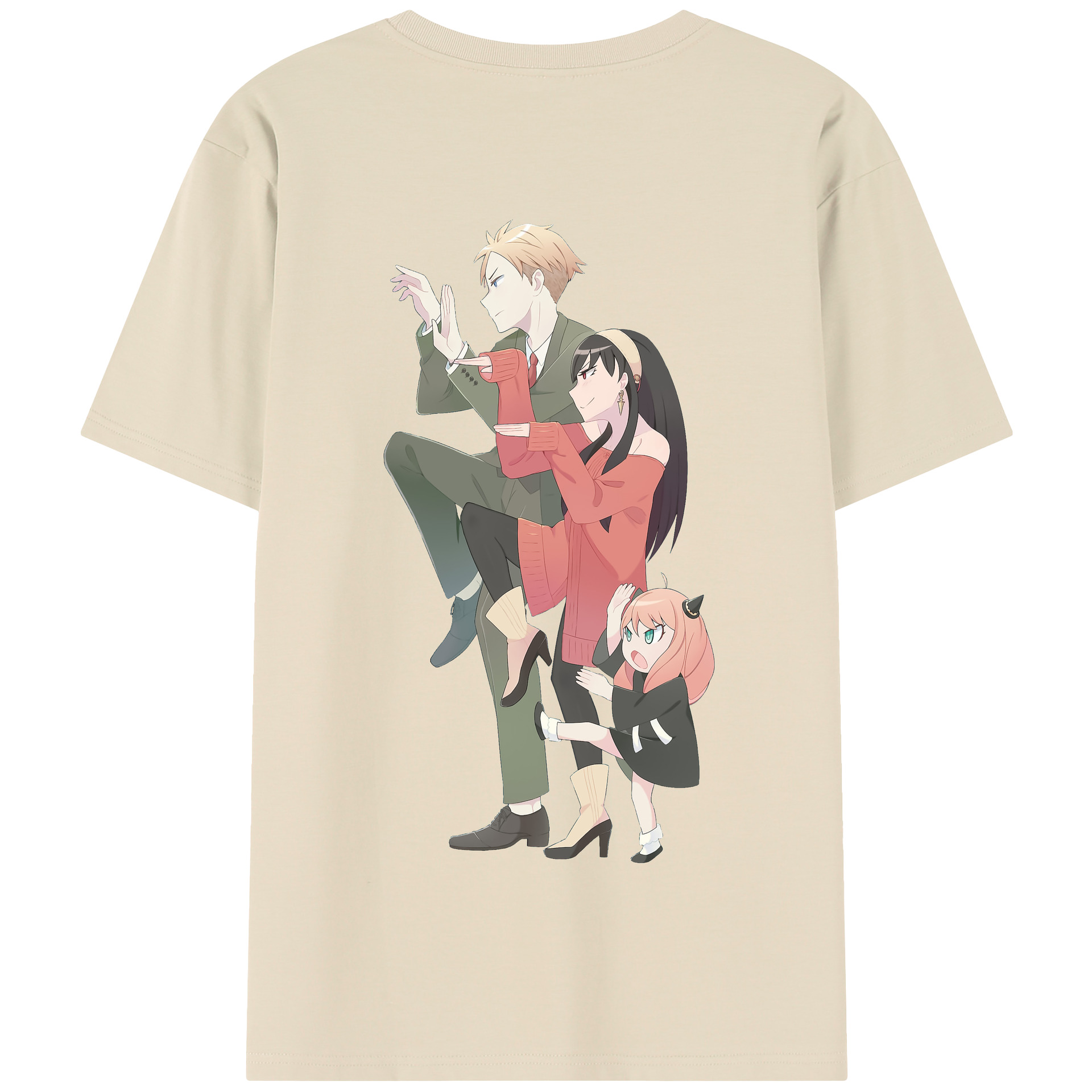 （画像用） SPY×FAMILY间谍家家酒 綿100％半袖Tシャツ（背面プリント）