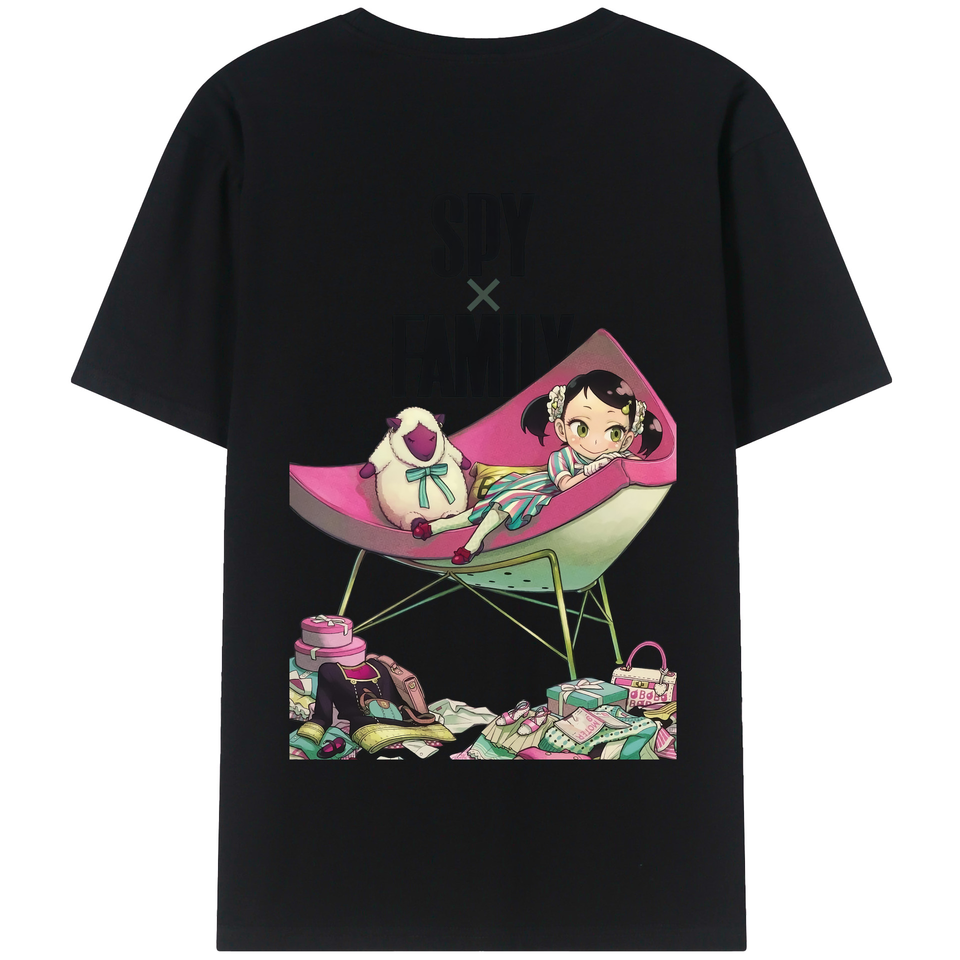 （画像用） SPY×FAMILY间谍家家酒 綿100％半袖Tシャツ（背面プリント）