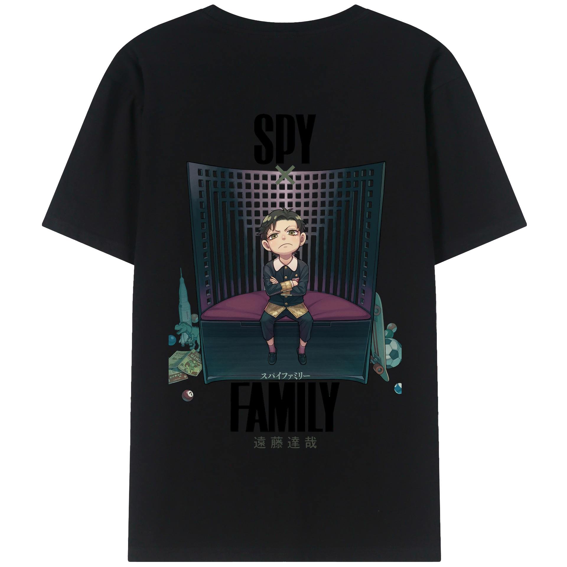 （画像用） SPY×FAMILY间谍家家酒 綿100％半袖Tシャツ（背面プリント）