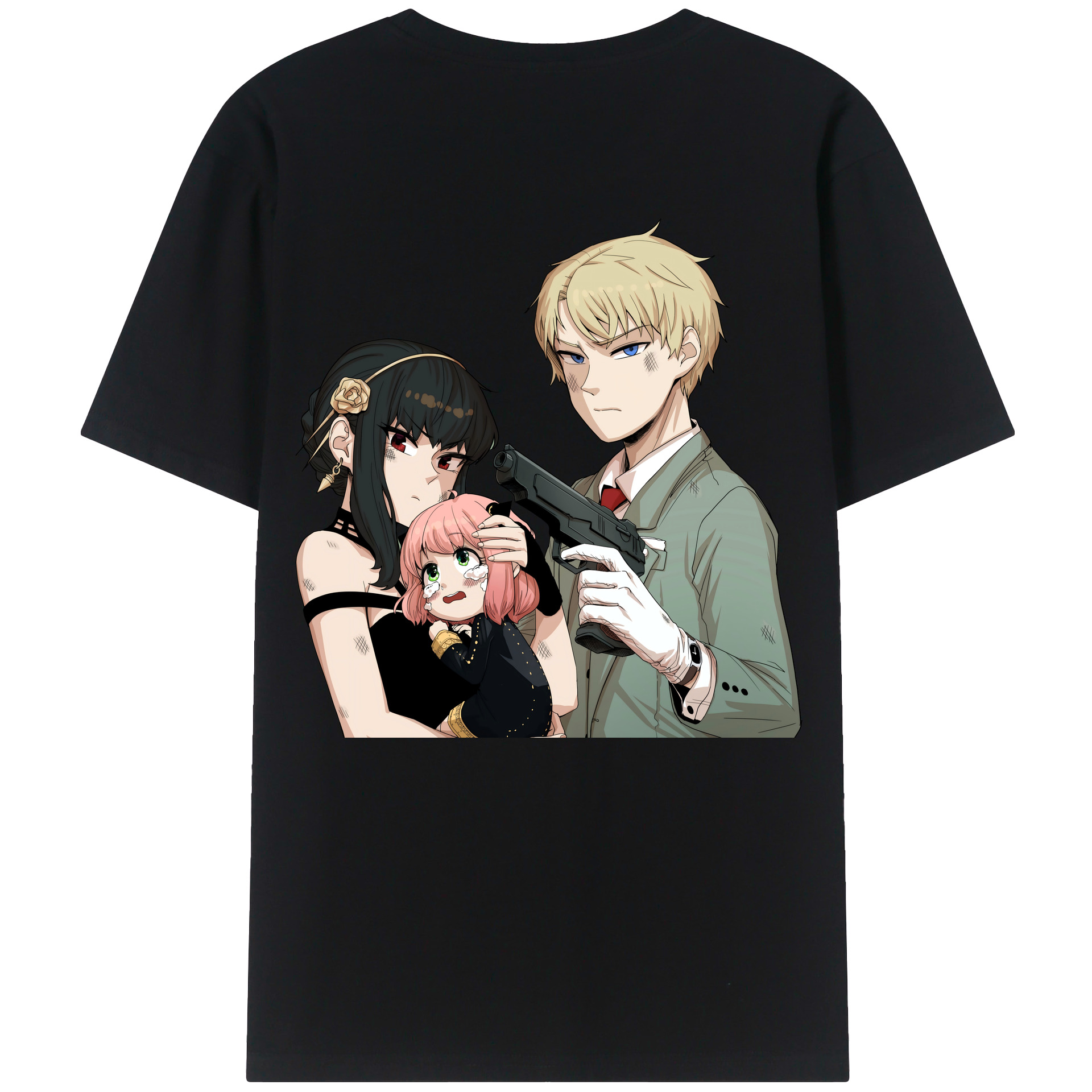 （画像用） SPY×FAMILY间谍家家酒 綿100％半袖Tシャツ（背面プリント）
