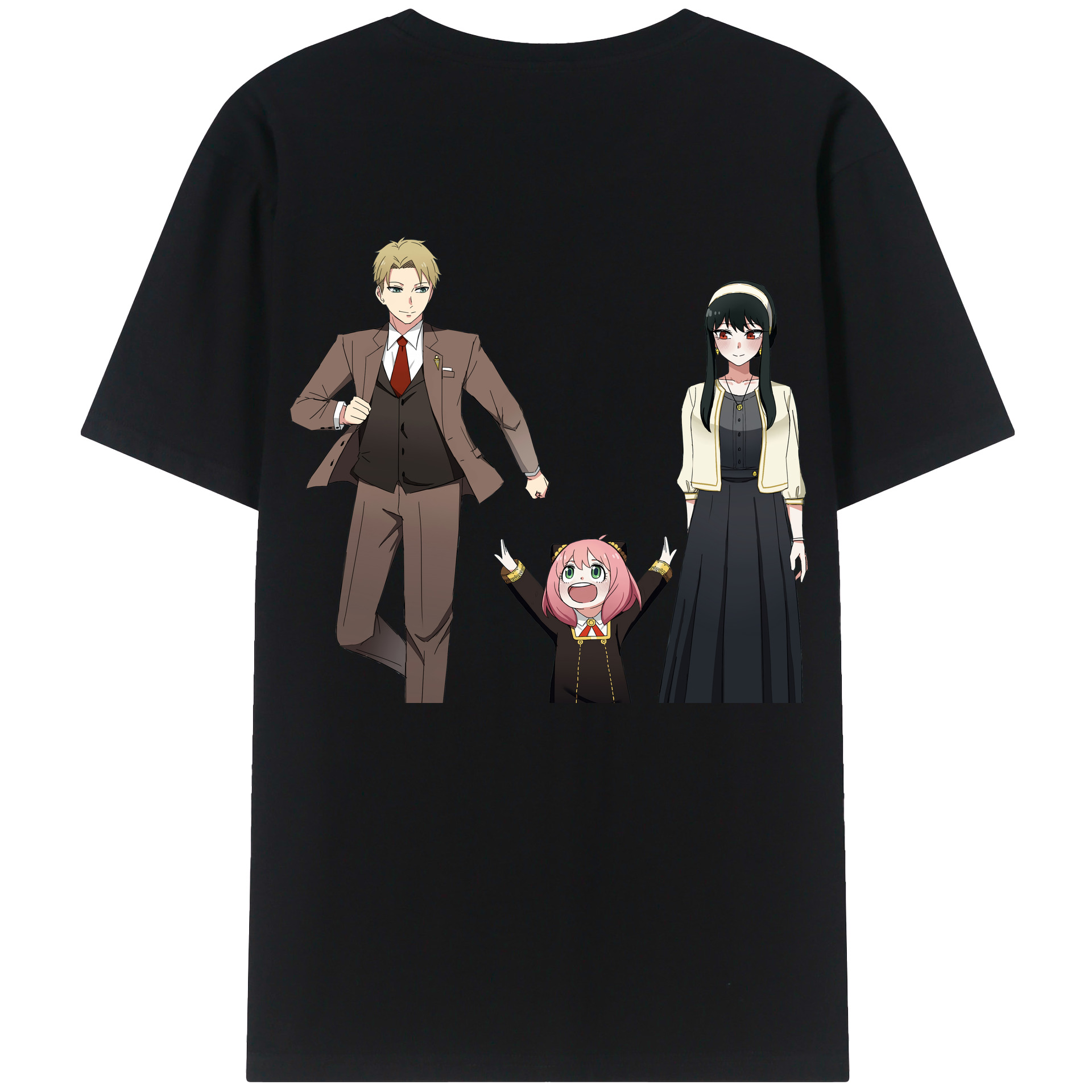 （画像用） SPY×FAMILY间谍家家酒 綿100％半袖Tシャツ（背面プリント）