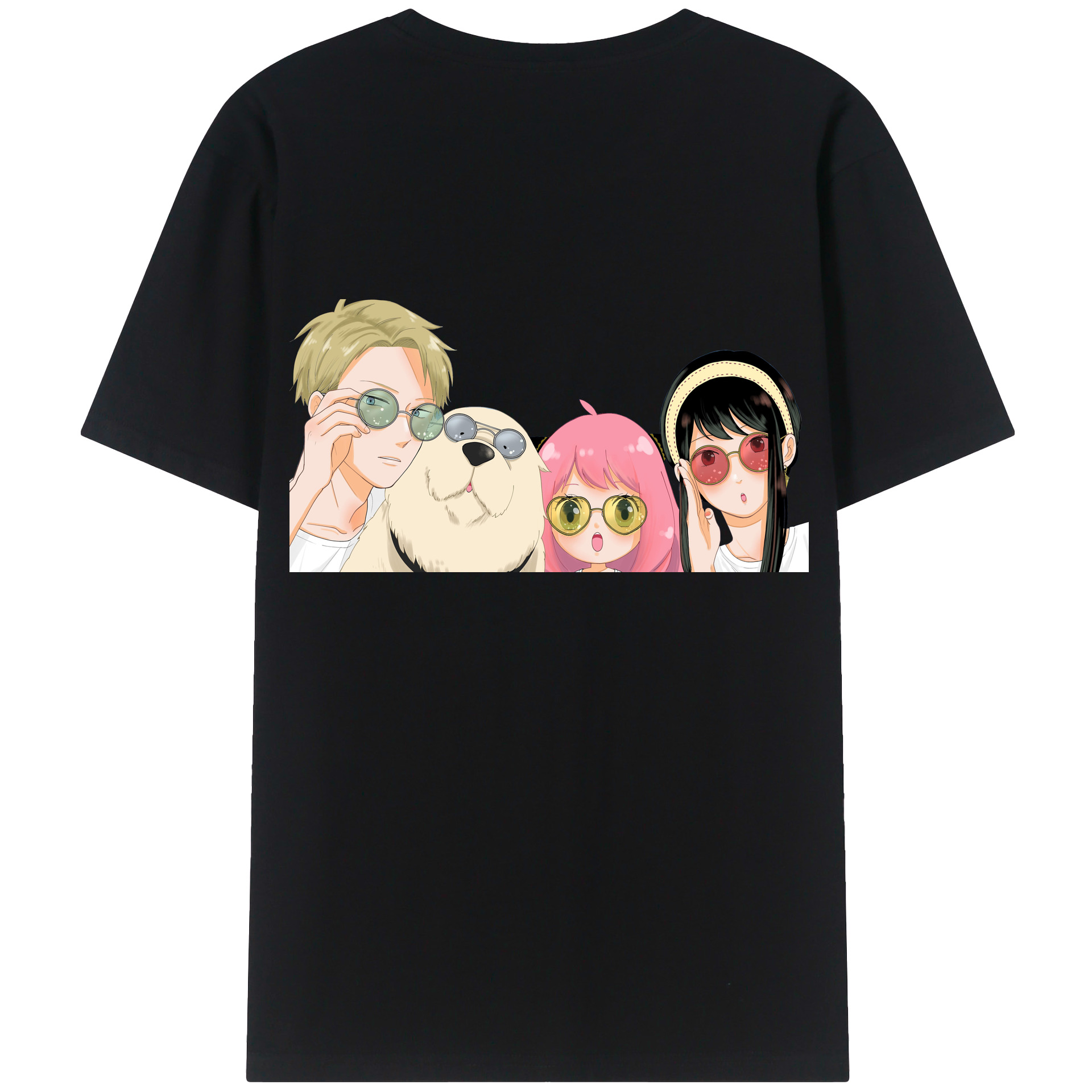 （画像用） SPY×FAMILY间谍家家酒 綿100％半袖Tシャツ（背面プリント）