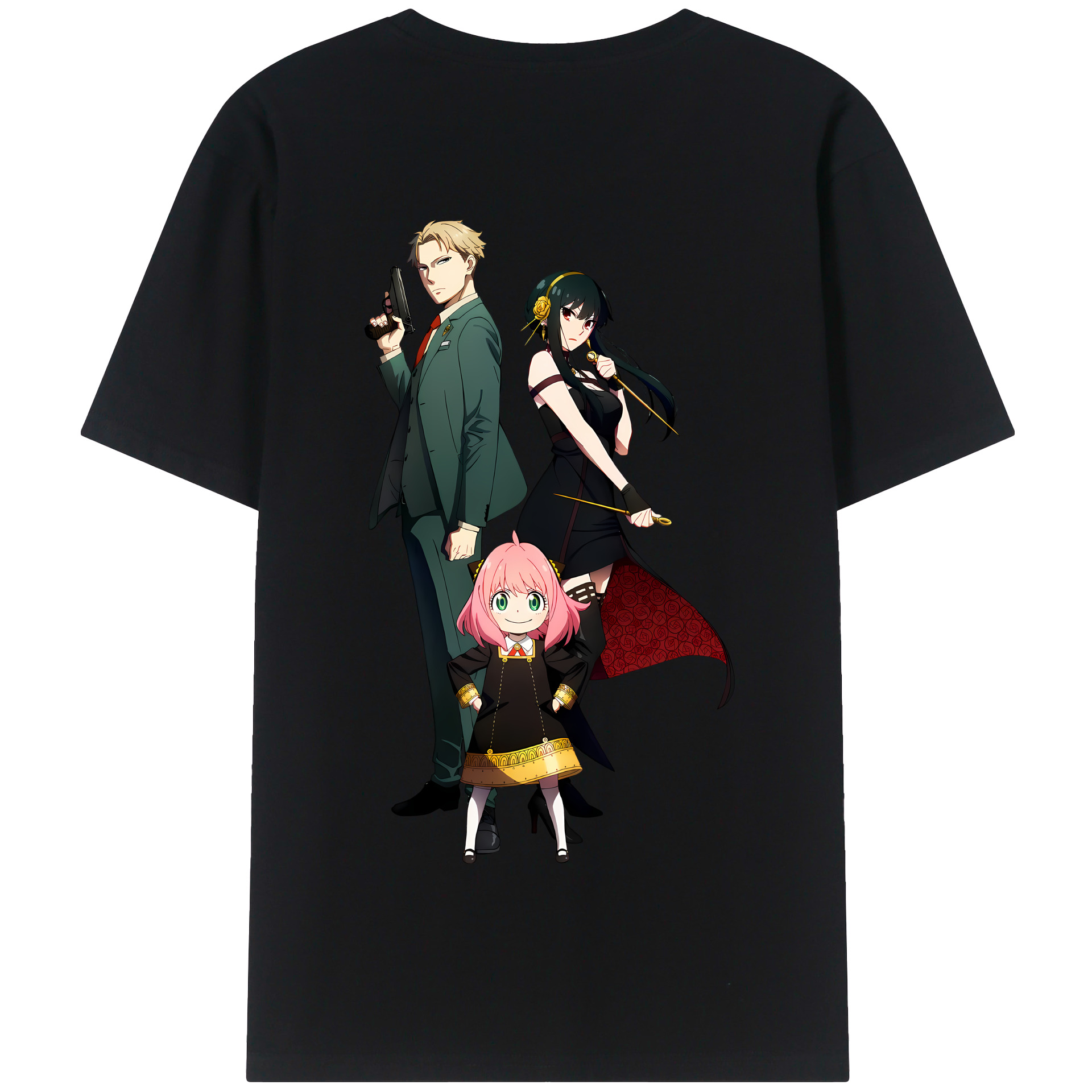（画像用） SPY×FAMILY间谍家家酒 綿100％半袖Tシャツ（背面プリント）