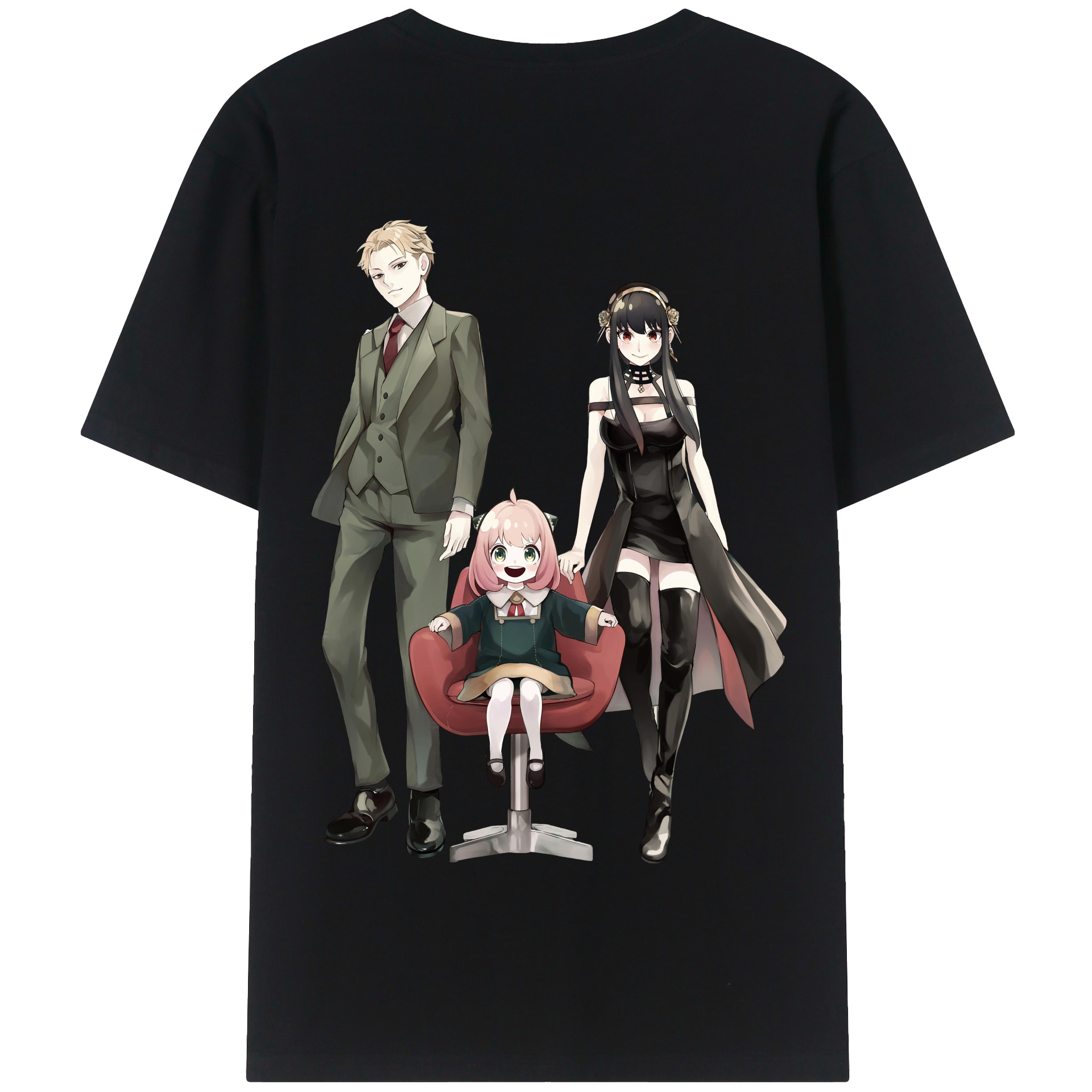 （画像用） SPY×FAMILY间谍家家酒 綿100％半袖Tシャツ（背面プリント）
