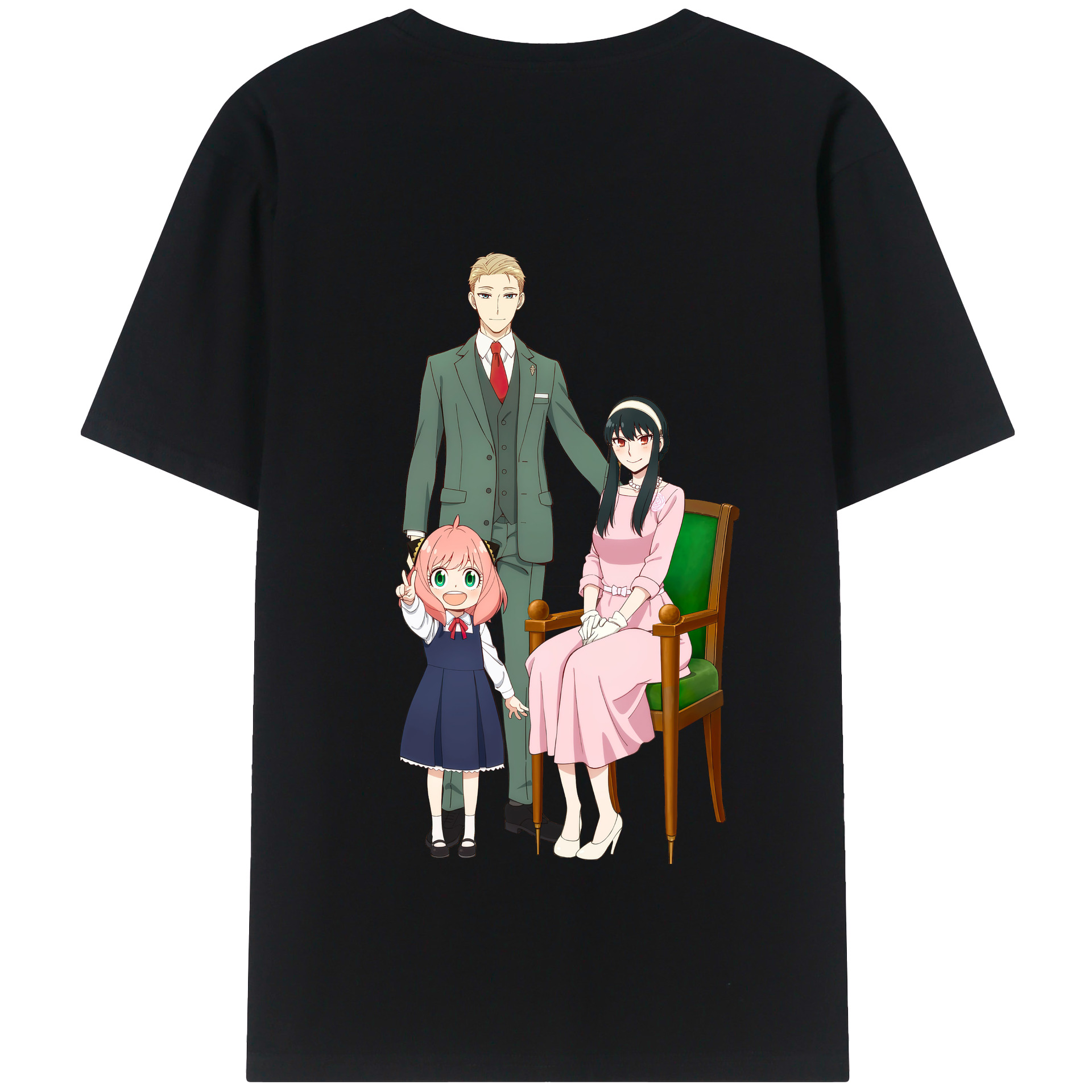 （画像用） SPY×FAMILY间谍家家酒 綿100％半袖Tシャツ（背面プリント）