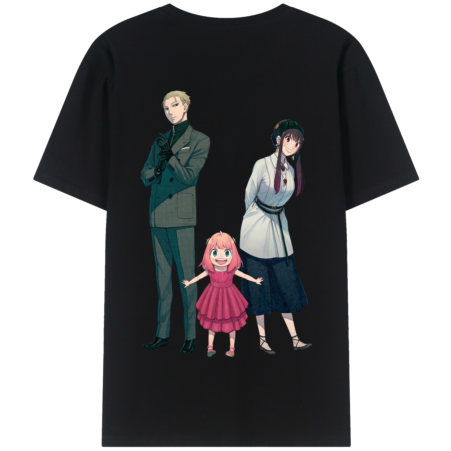 （画像用） SPY×FAMILY间谍家家酒 綿100％半袖Tシャツ（背面プリント）