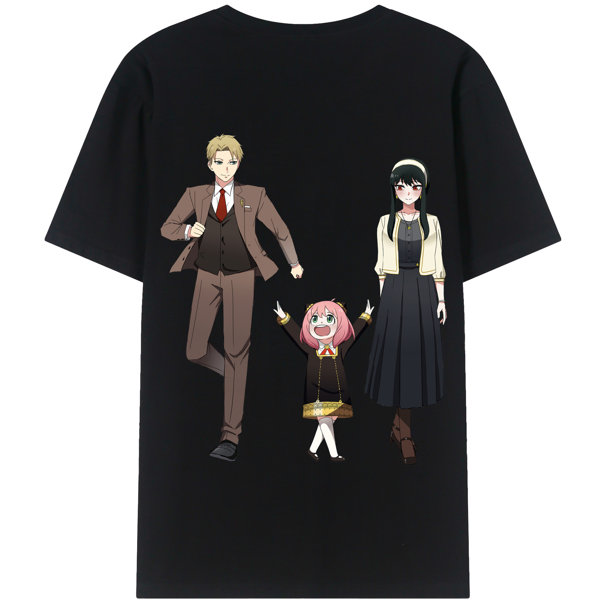 （画像用） SPY×FAMILY间谍家家酒 綿100％半袖Tシャツ（背面プリント）