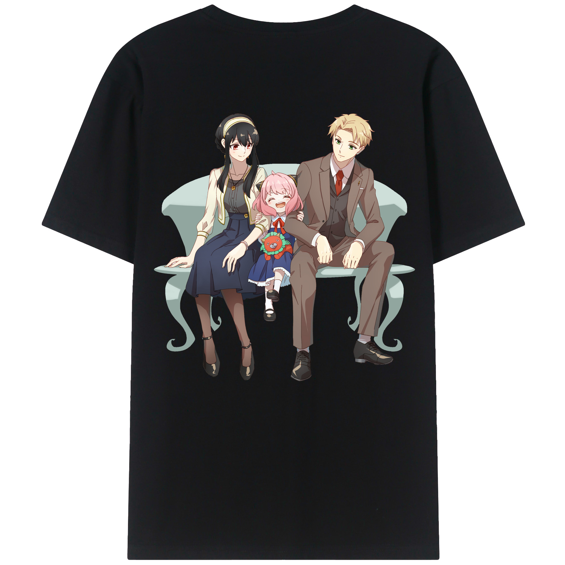 （画像用） SPY×FAMILY间谍家家酒 綿100％半袖Tシャツ（背面プリント）