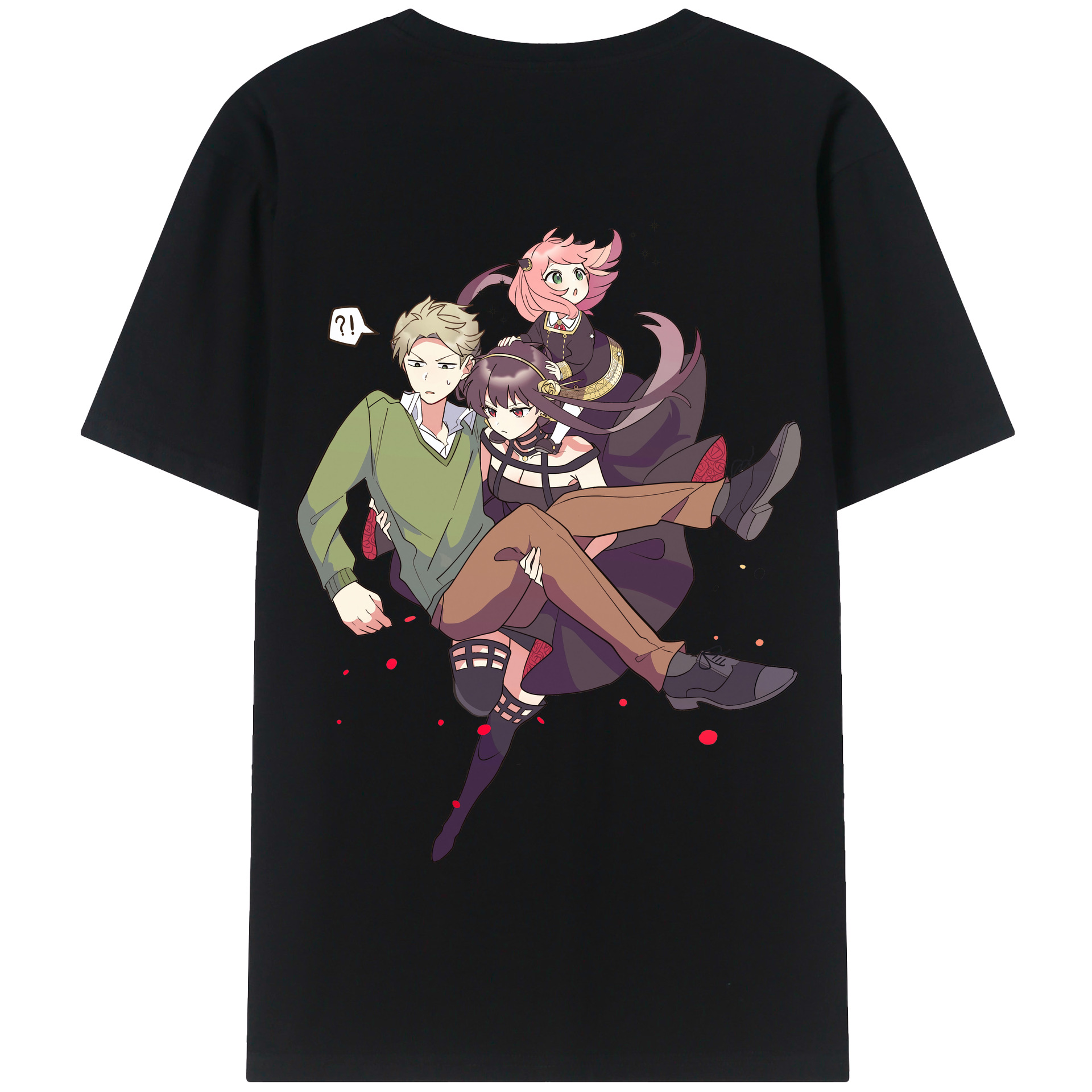 （画像用） SPY×FAMILY间谍家家酒 綿100％半袖Tシャツ（背面プリント）