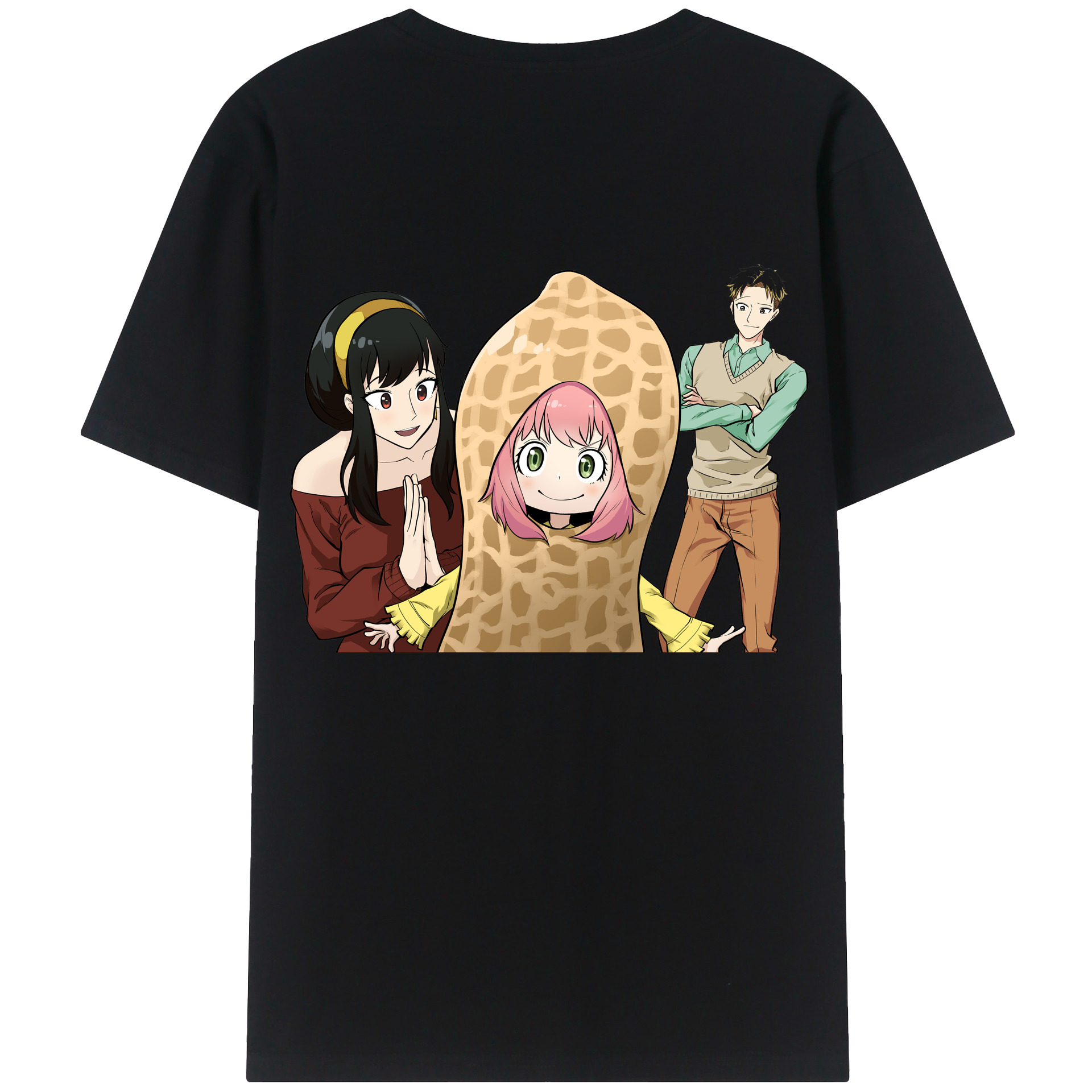 （画像用） SPY×FAMILY间谍家家酒 綿100％半袖Tシャツ（背面プリント）