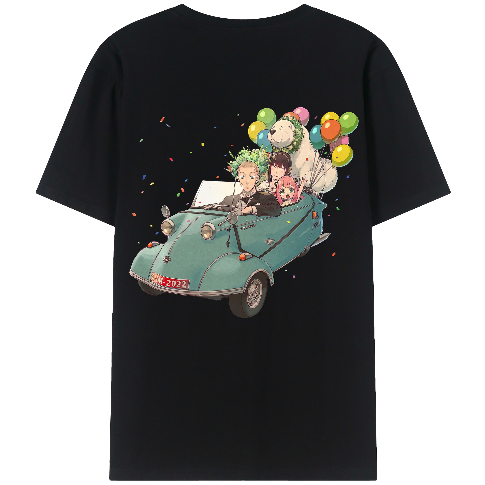 （画像用） SPY×FAMILY间谍家家酒 綿100％半袖Tシャツ（背面プリント）