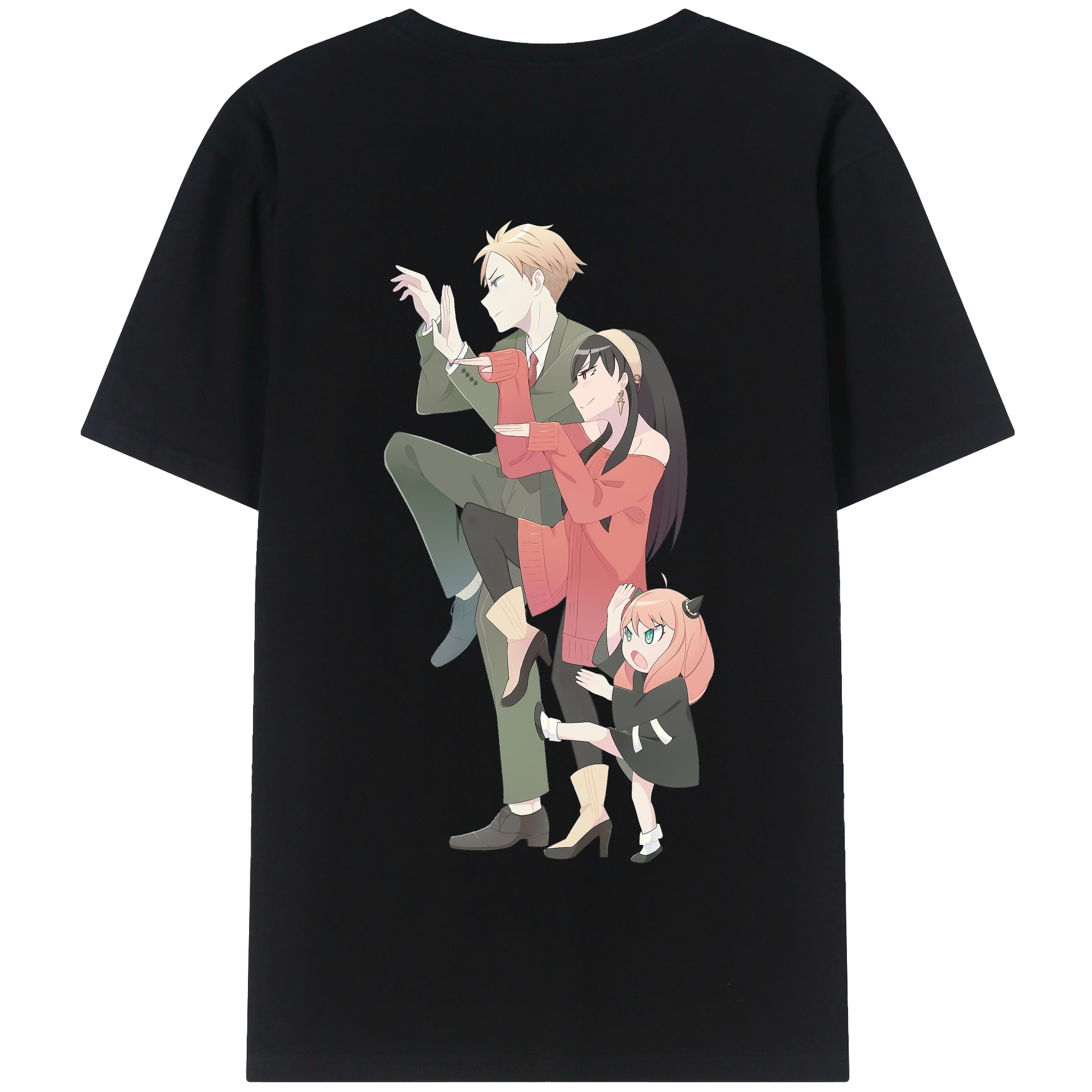（画像用） SPY×FAMILY间谍家家酒 綿100％半袖Tシャツ（背面プリント）