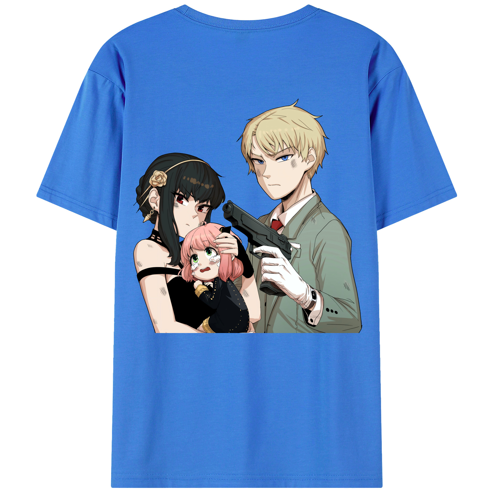 （画像用） SPY×FAMILY间谍家家酒 綿100％半袖Tシャツ（背面プリント）