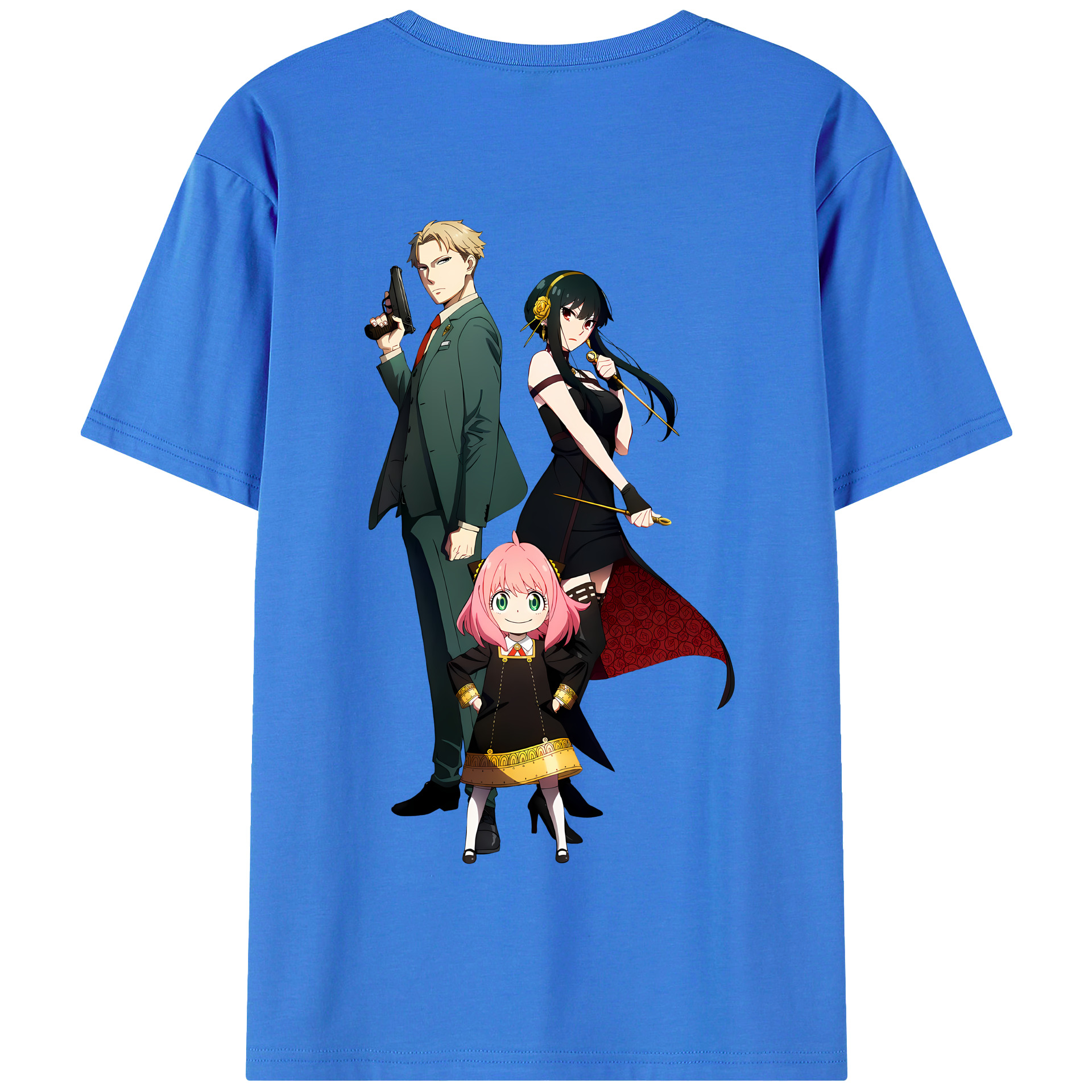 （画像用） SPY×FAMILY间谍家家酒 綿100％半袖Tシャツ（背面プリント）