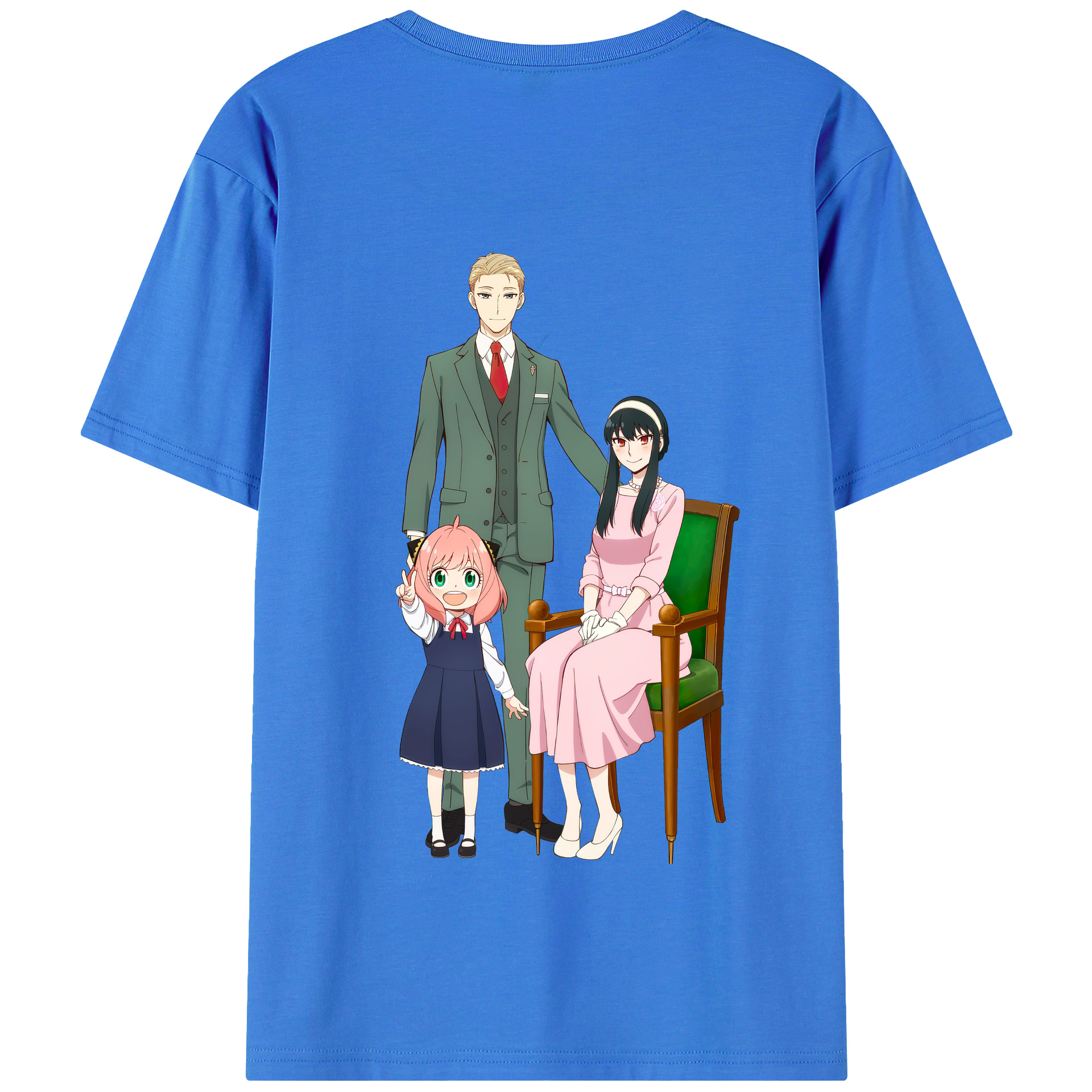 （画像用） SPY×FAMILY间谍家家酒 綿100％半袖Tシャツ（背面プリント）