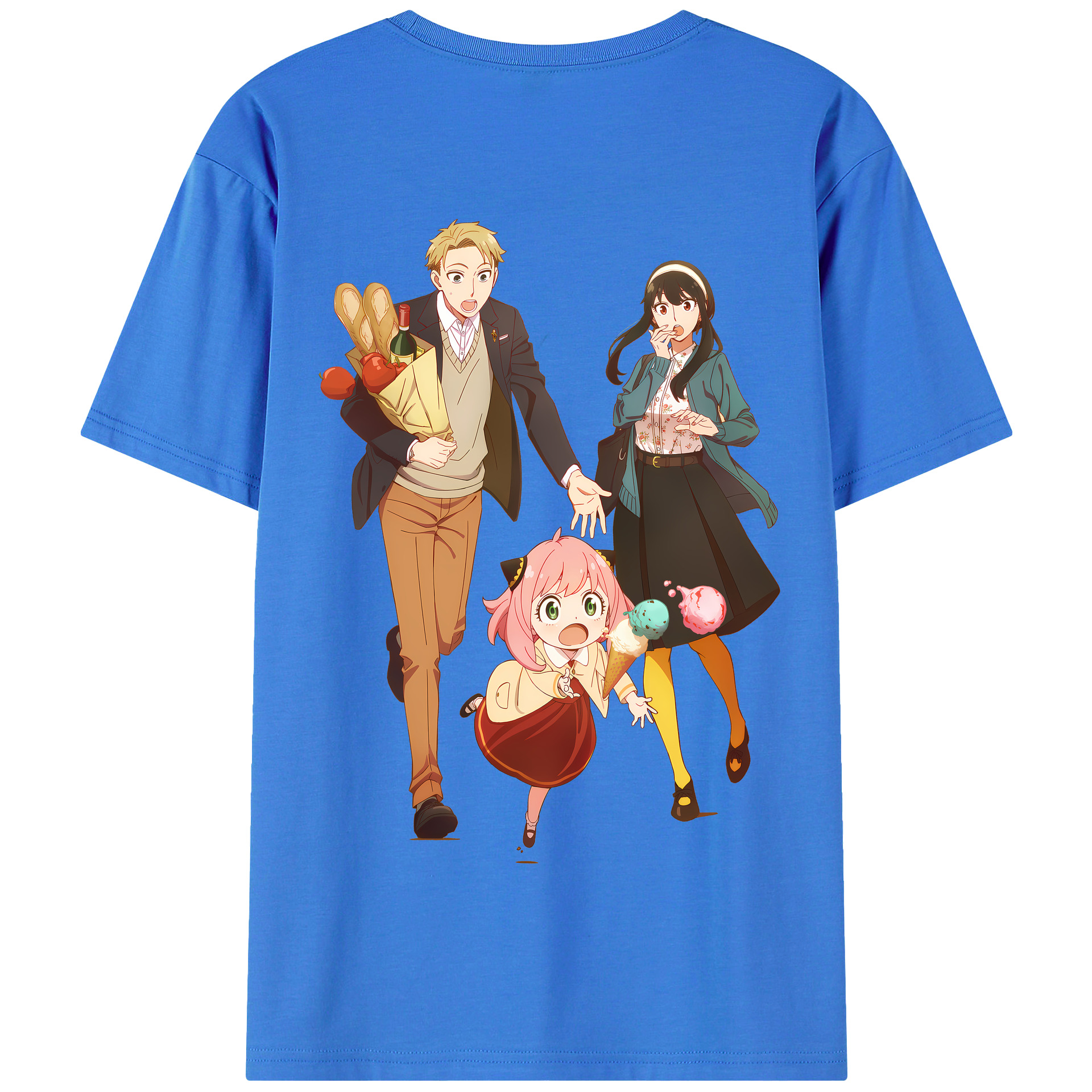 （画像用） SPY×FAMILY间谍家家酒 綿100％半袖Tシャツ（背面プリント）