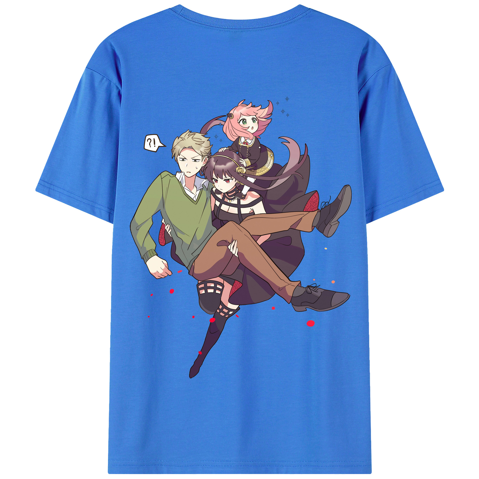 （画像用） SPY×FAMILY间谍家家酒 綿100％半袖Tシャツ（背面プリント）