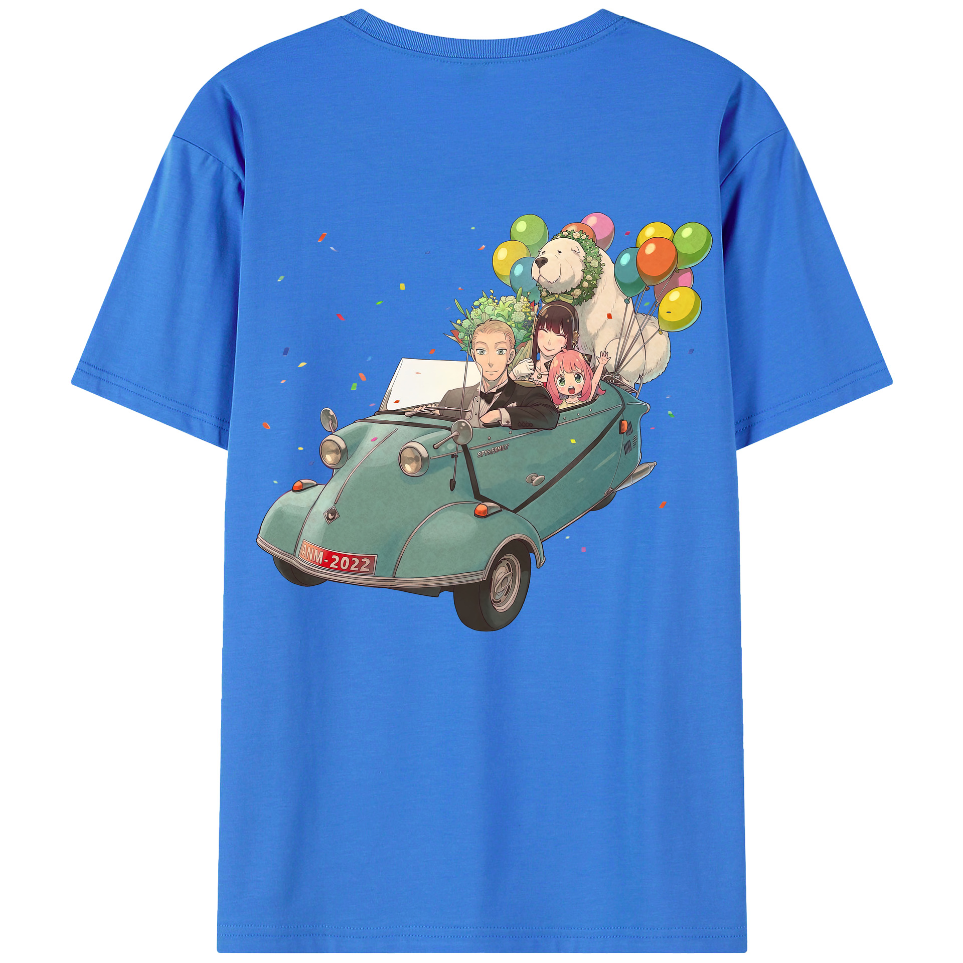 （画像用） SPY×FAMILY间谍家家酒 綿100％半袖Tシャツ（背面プリント）